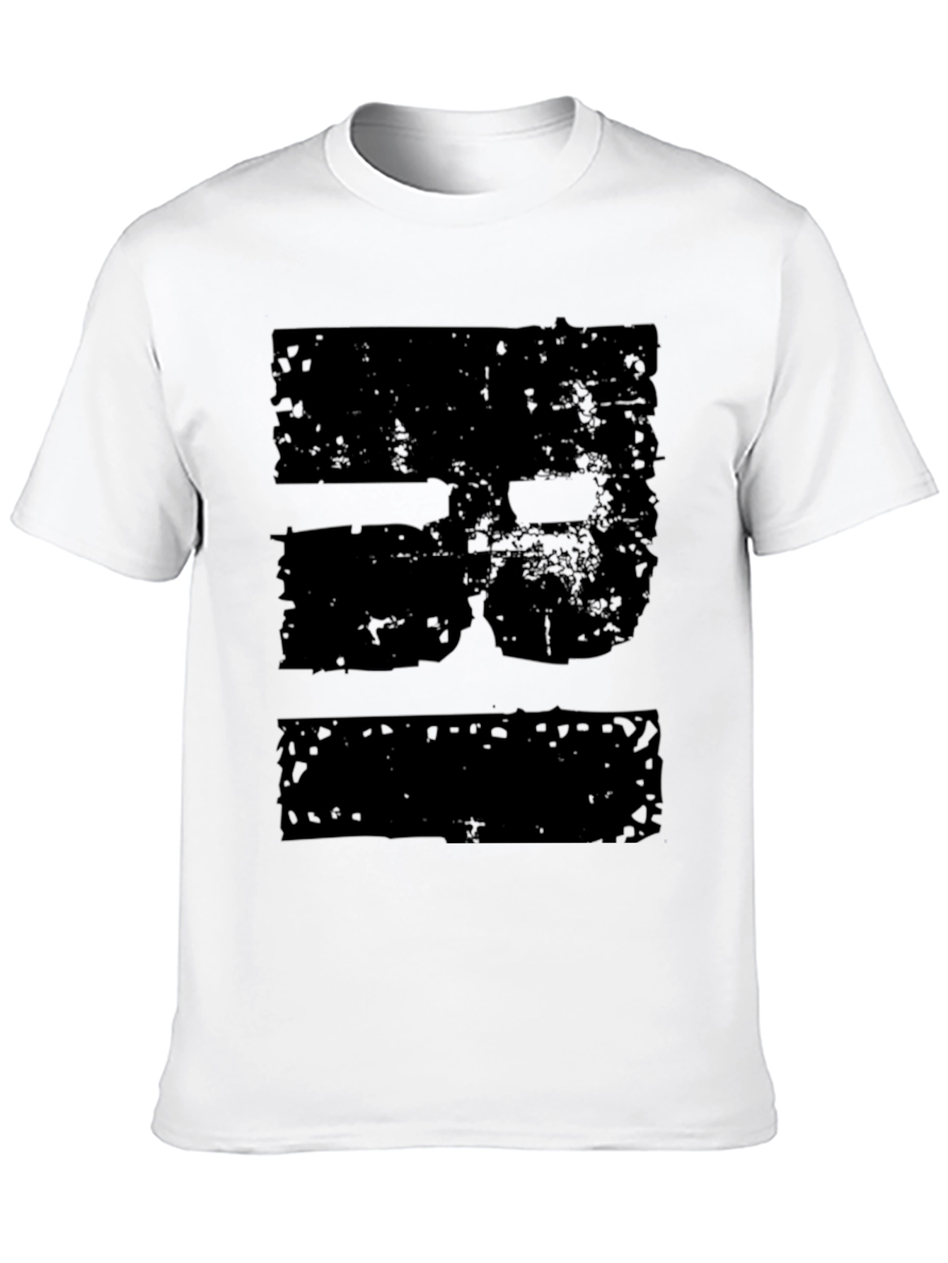 Distressed Graphic T-Shirt - Black