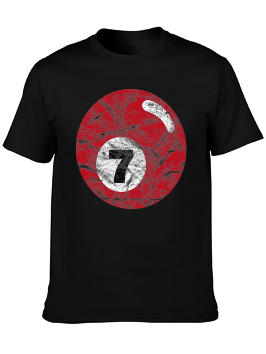 Vintage Red 7 Ball Graphic T-Shirt