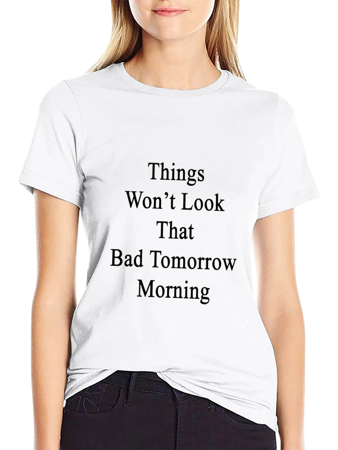Inspirational Tomorrow Morning Black Tee