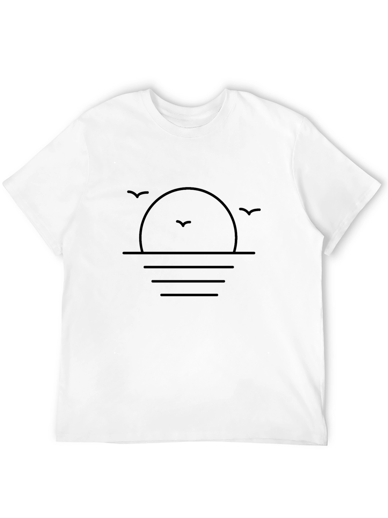 Minimalist Sunset Graphic T-Shirt