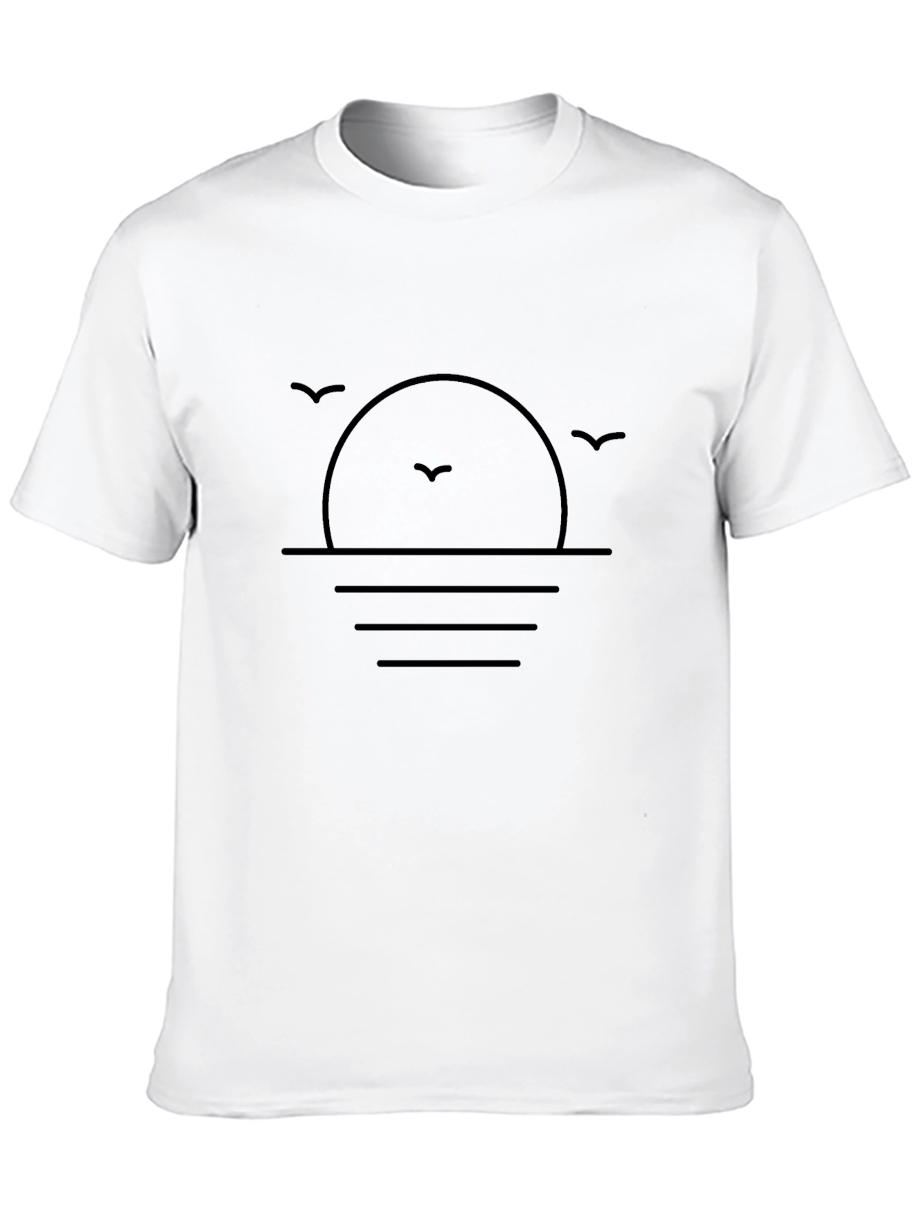 Minimalist Sunset Graphic T-Shirt