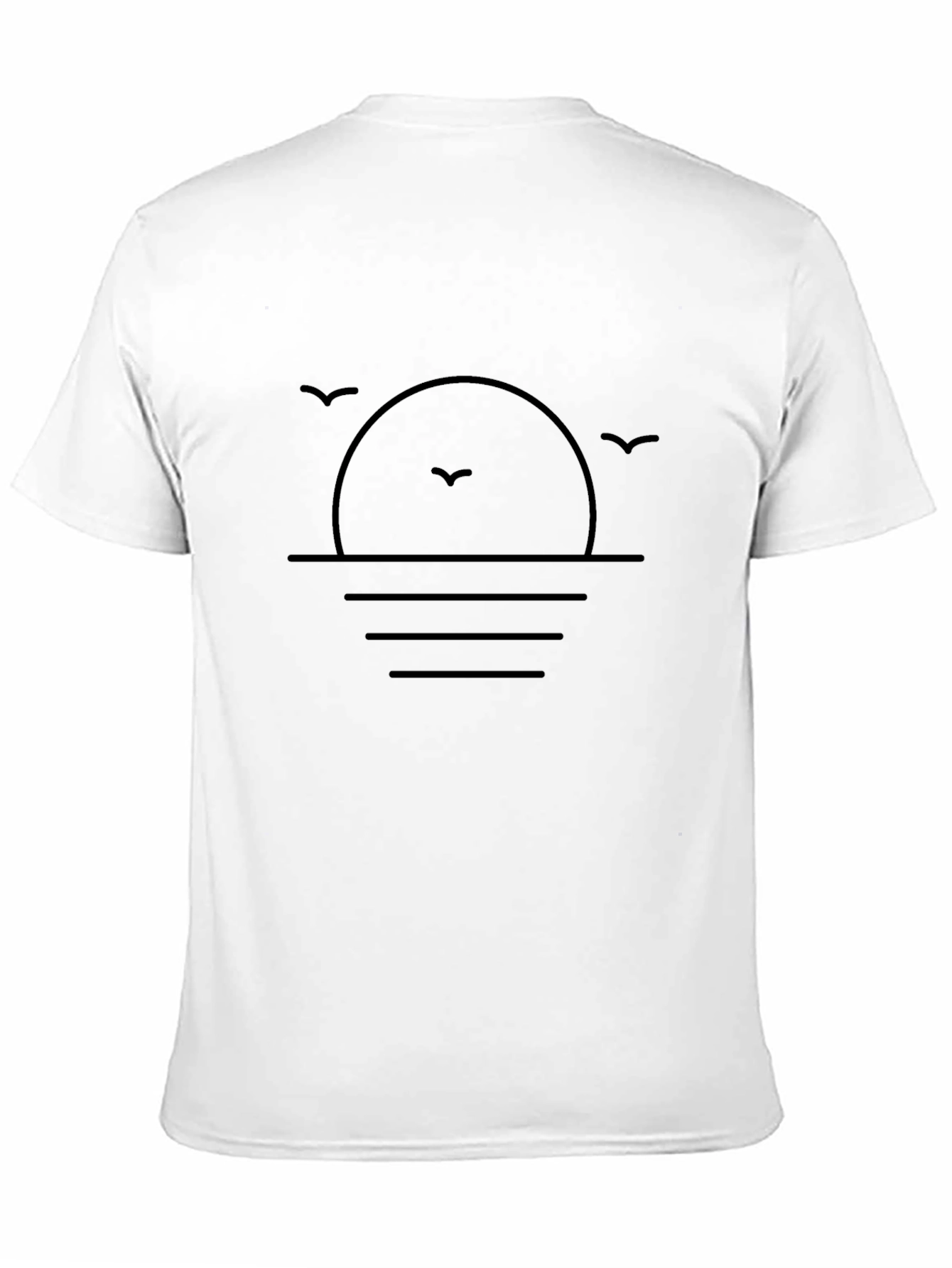 Minimalist Sunset Graphic T-Shirt