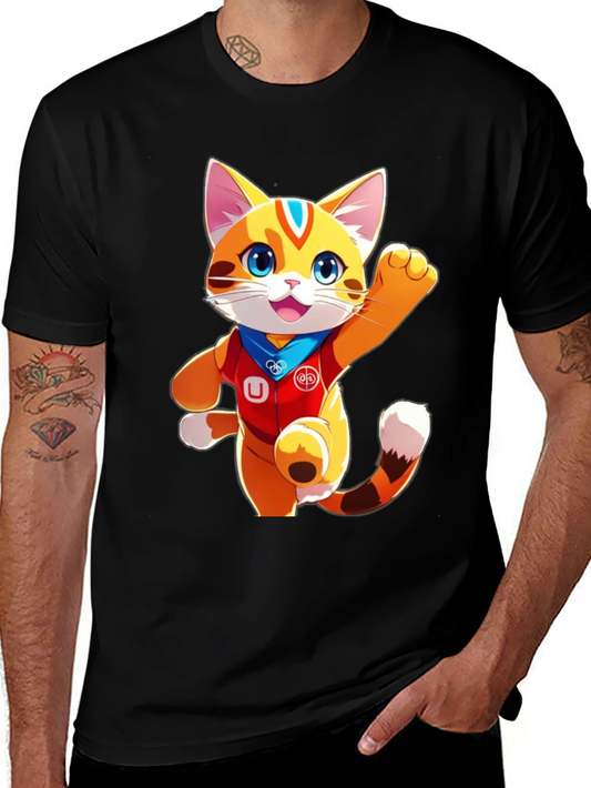Cute Cartoon Cat T-Shirt