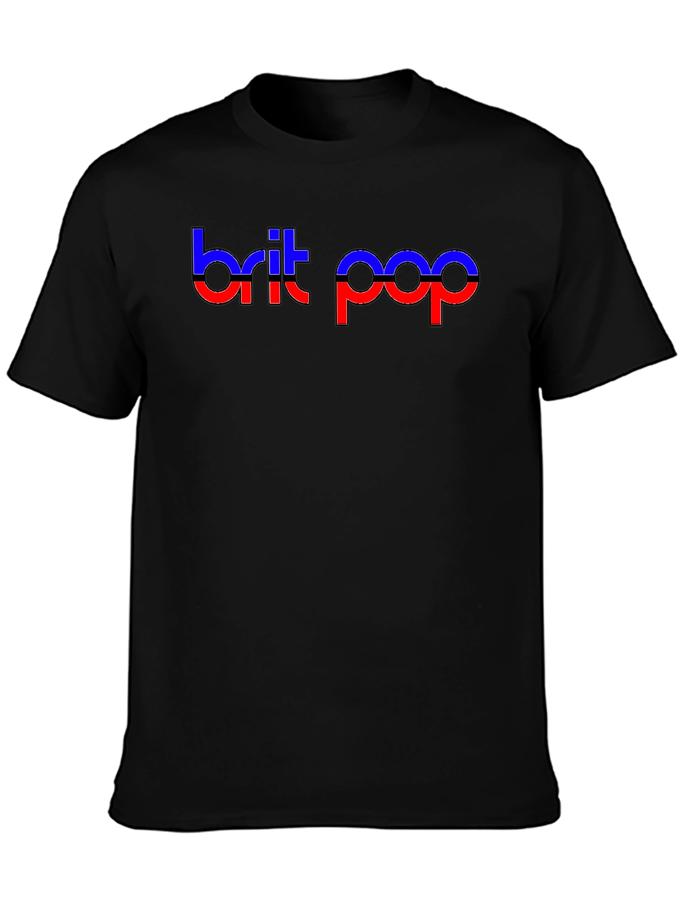 Brit Pop Graphic Tee - Black T-Shirt