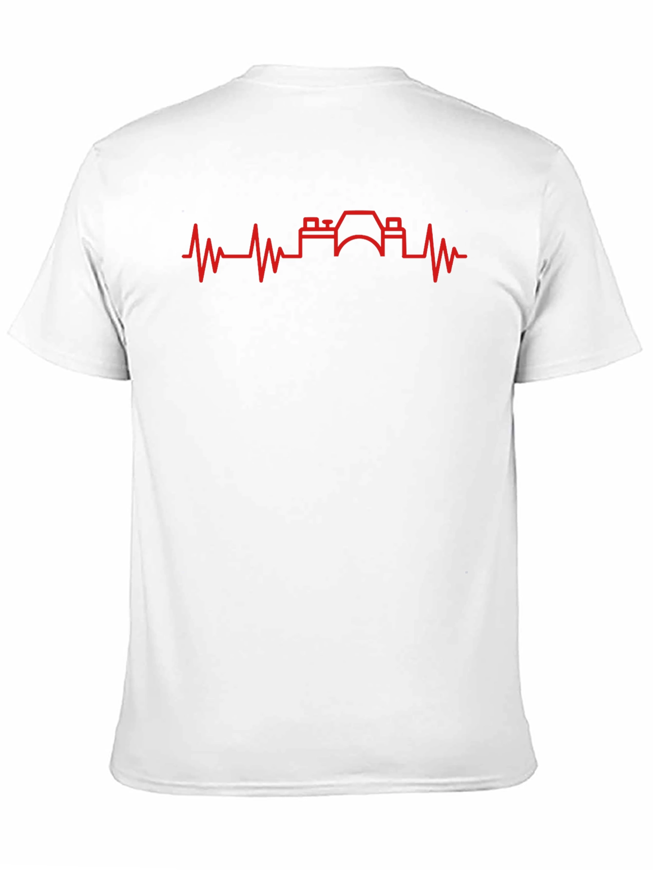 Photographer Heartbeat Graphic Tee - Black Cotton