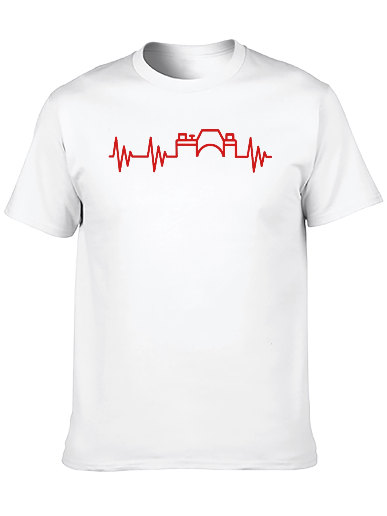 Photographer Heartbeat Graphic Tee - Black Cotton