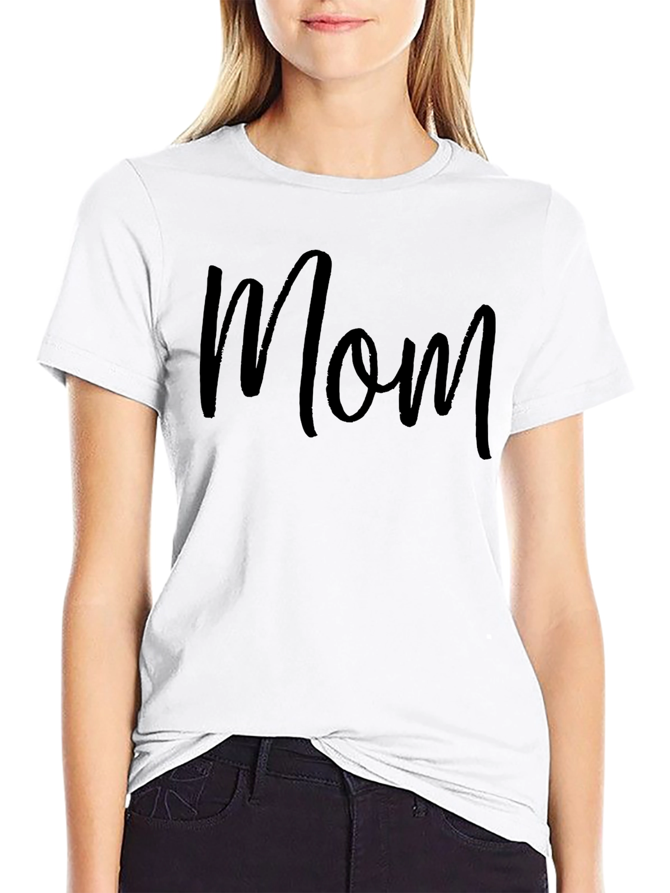 Mom T-Shirt - Classic Crew Neck Tee