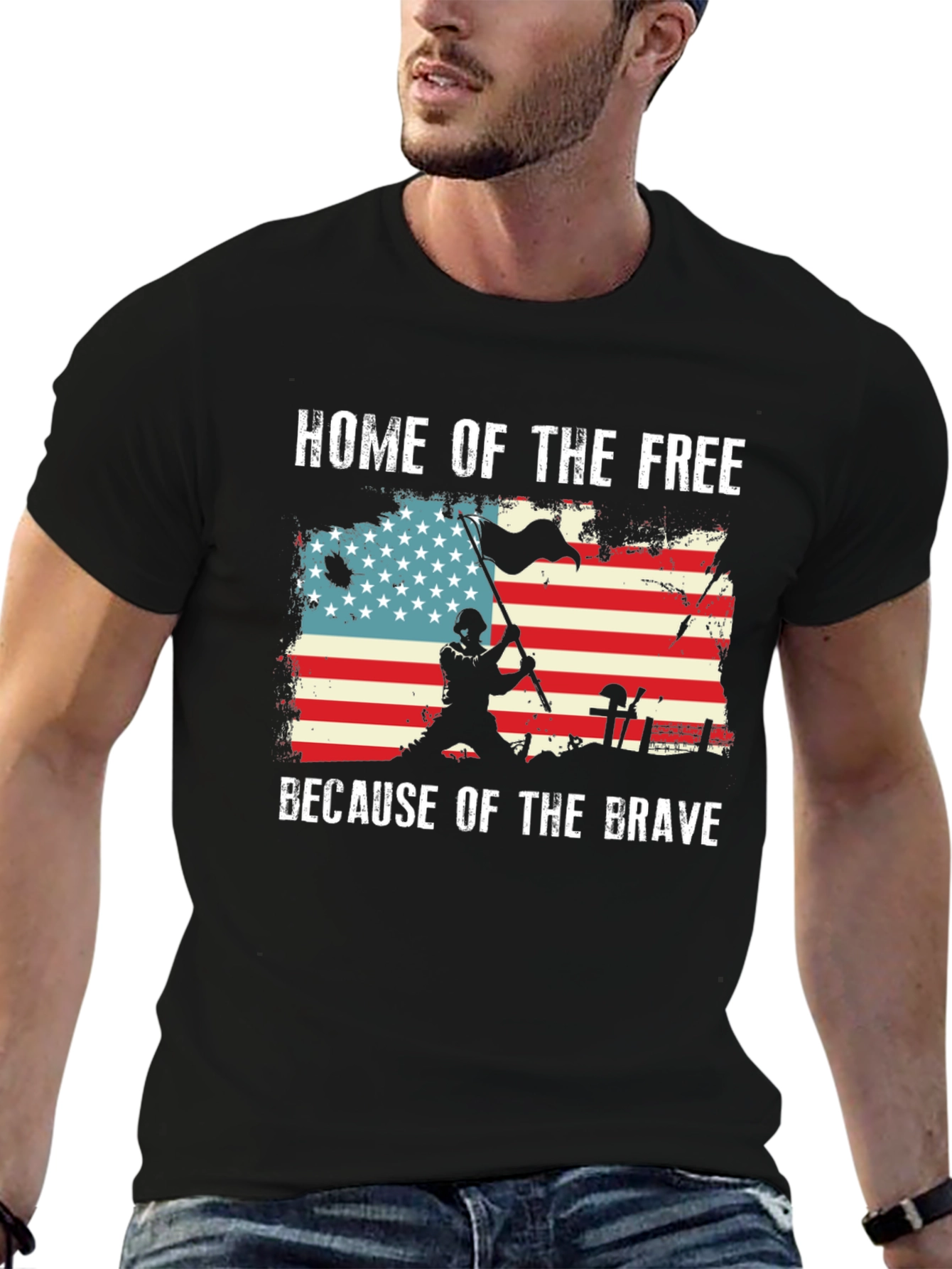 Home of the Free Graphic T-Shirt