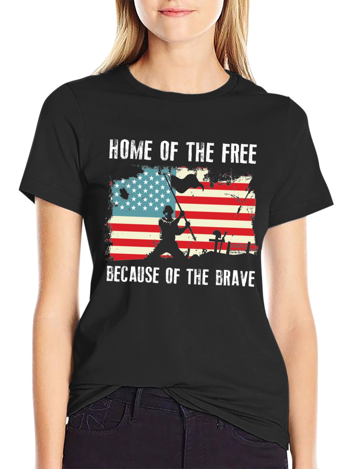 Home of the Free Graphic T-Shirt