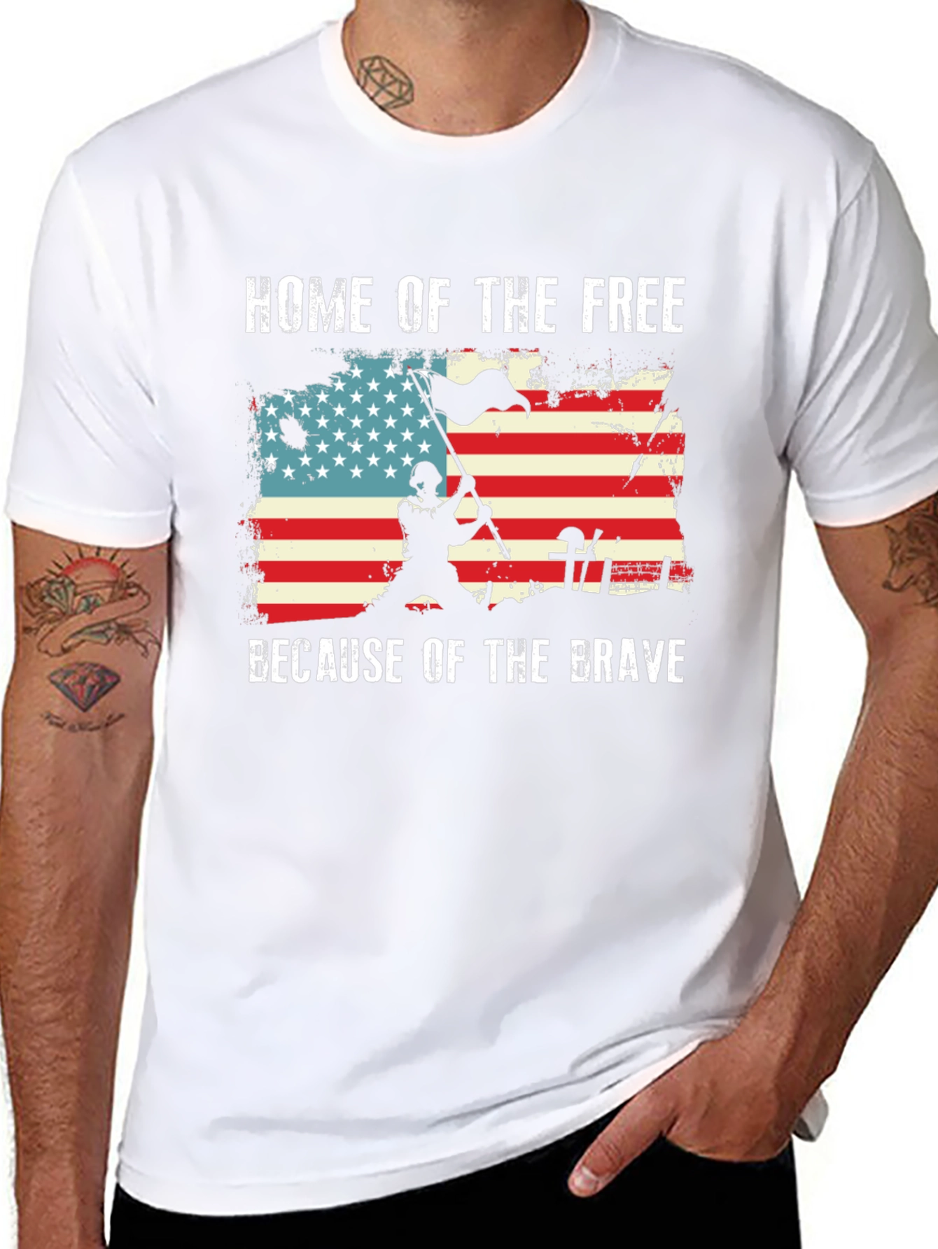 Home of the Free Graphic T-Shirt
