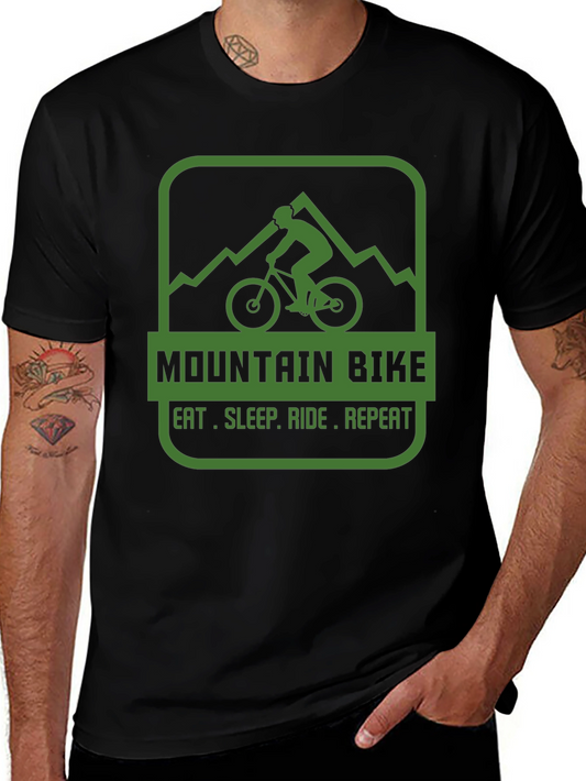 Mountain Bike T-Shirt - Eat Sleep Ride Repeat