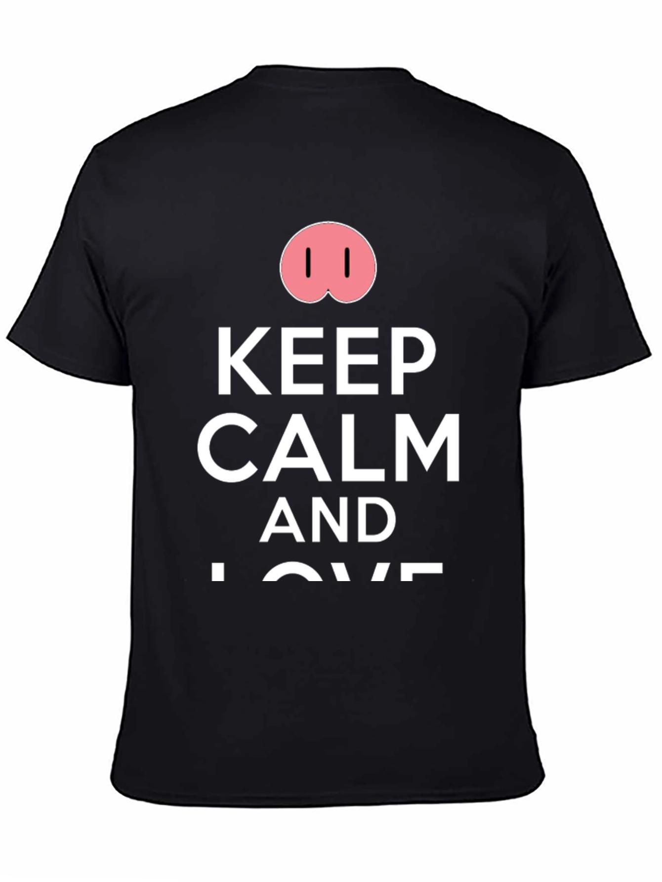 Keep Calm Pig Nose T-Shirt - Funny Casual Tee
