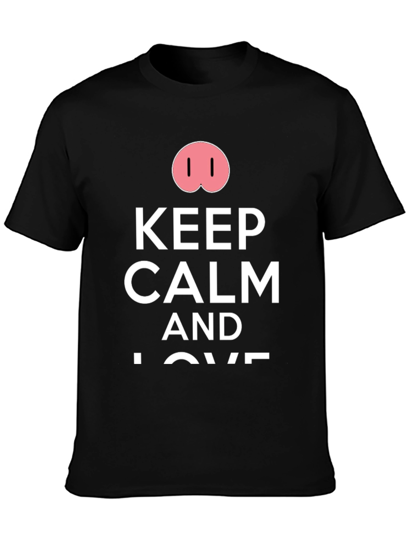 Keep Calm Pig Nose T-Shirt - Funny Casual Tee