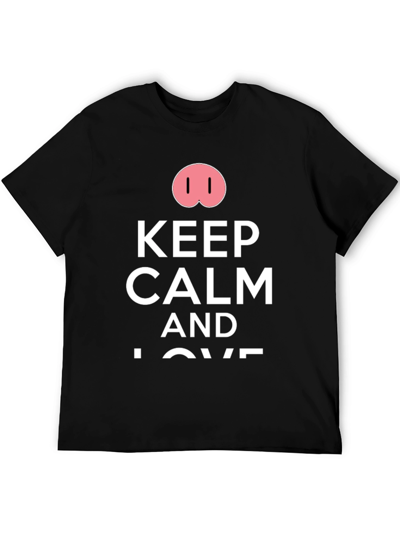 Keep Calm Pig Nose T-Shirt - Funny Casual Tee
