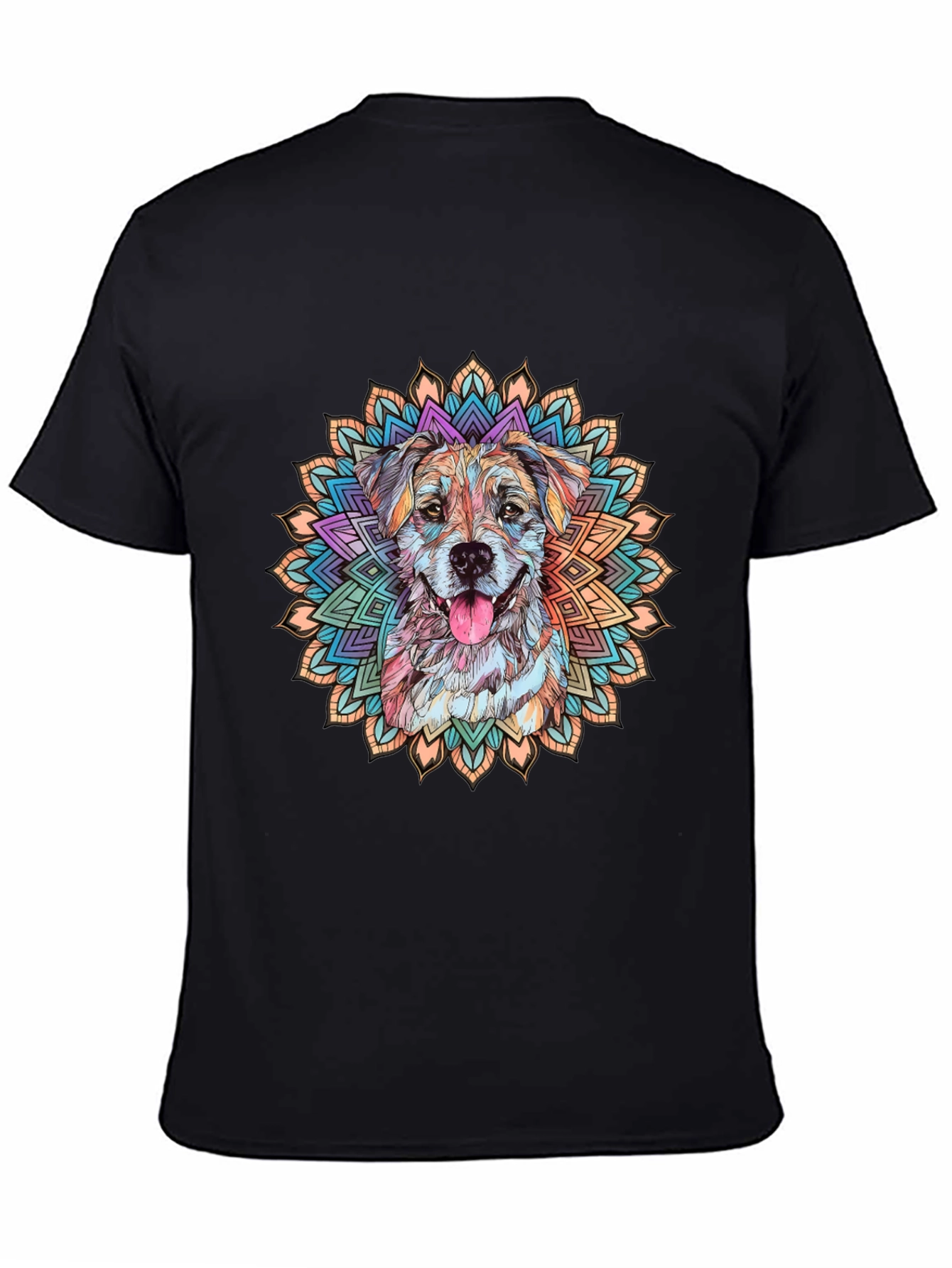 Dog Mandala Graphic Tee - Stylish & Comfortable