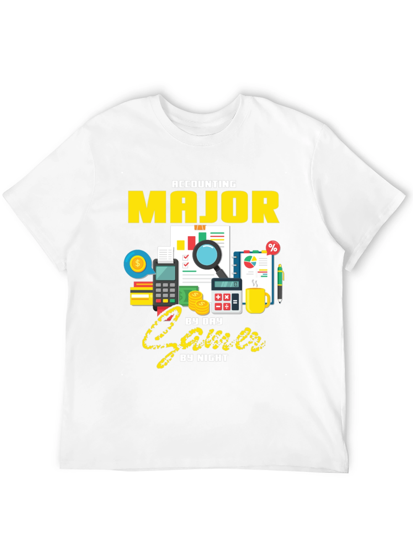 Accounting Major Gamer Graphic T-Shirt