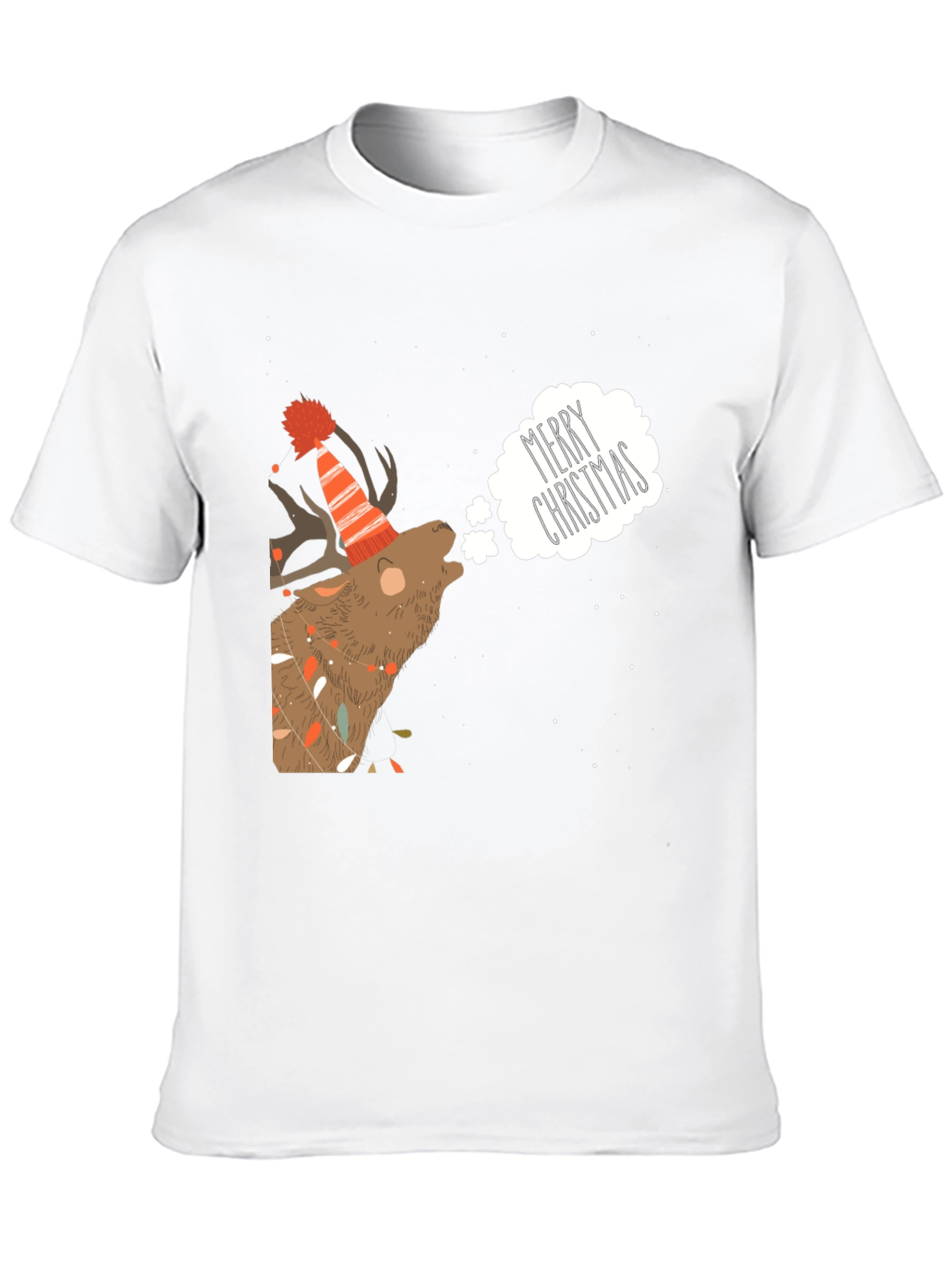 Merry Christmas Reindeer Graphic Tee