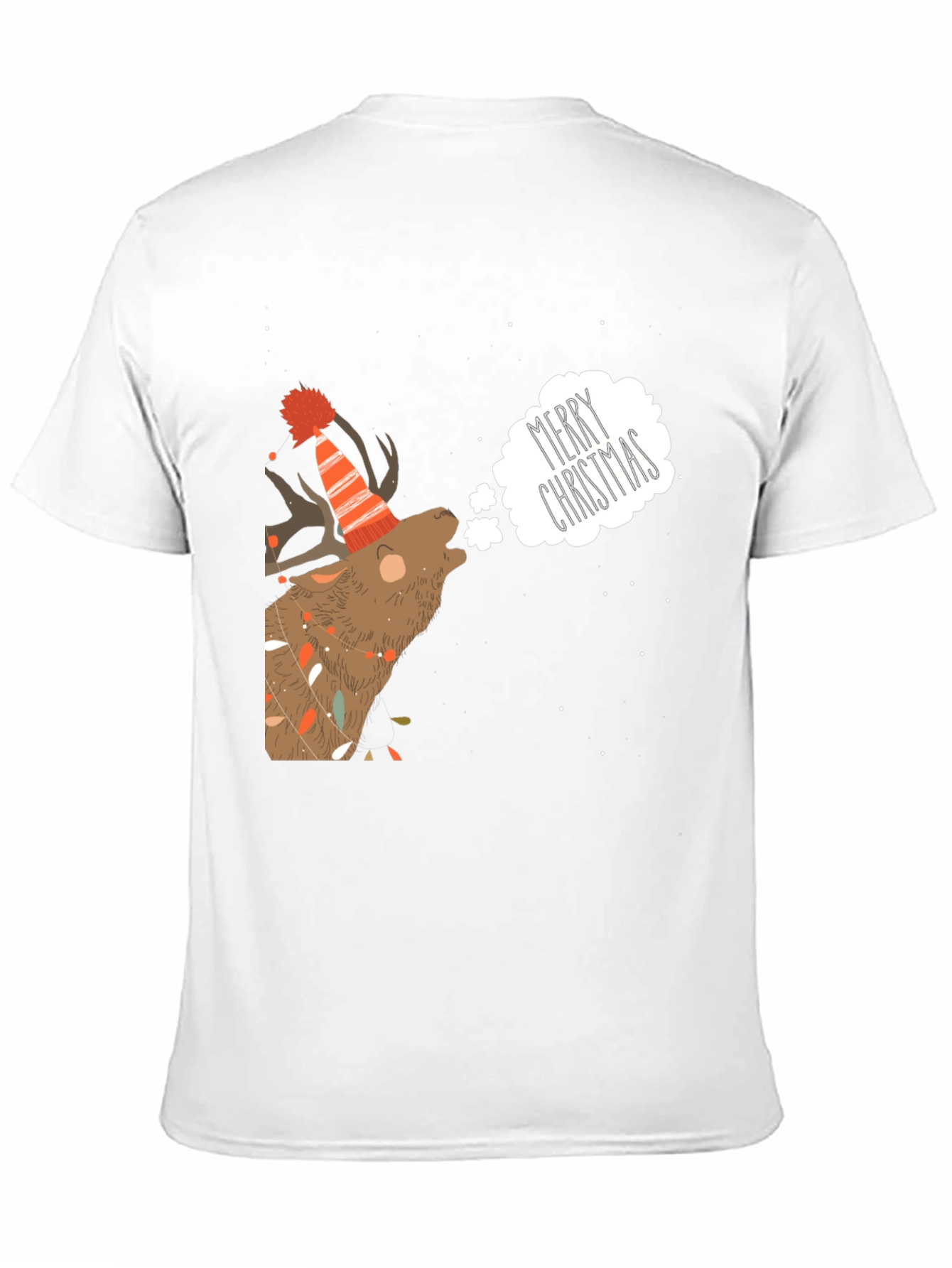 Merry Christmas Reindeer Graphic Tee