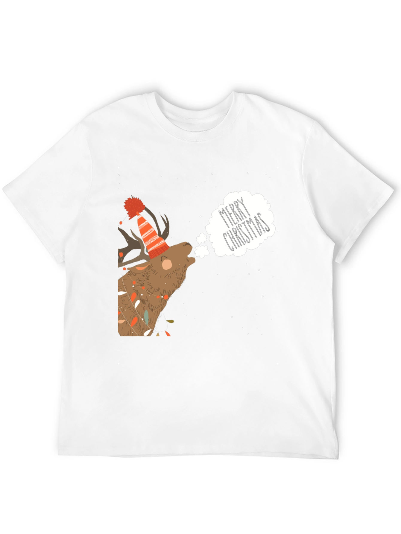 Merry Christmas Reindeer Graphic Tee