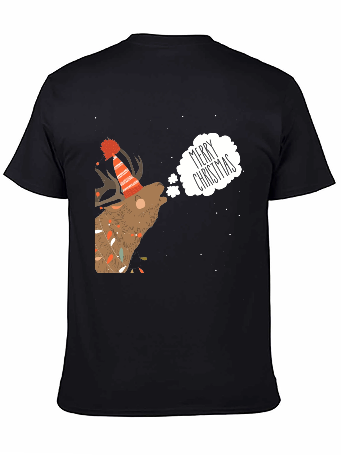 Merry Christmas Reindeer Graphic Tee