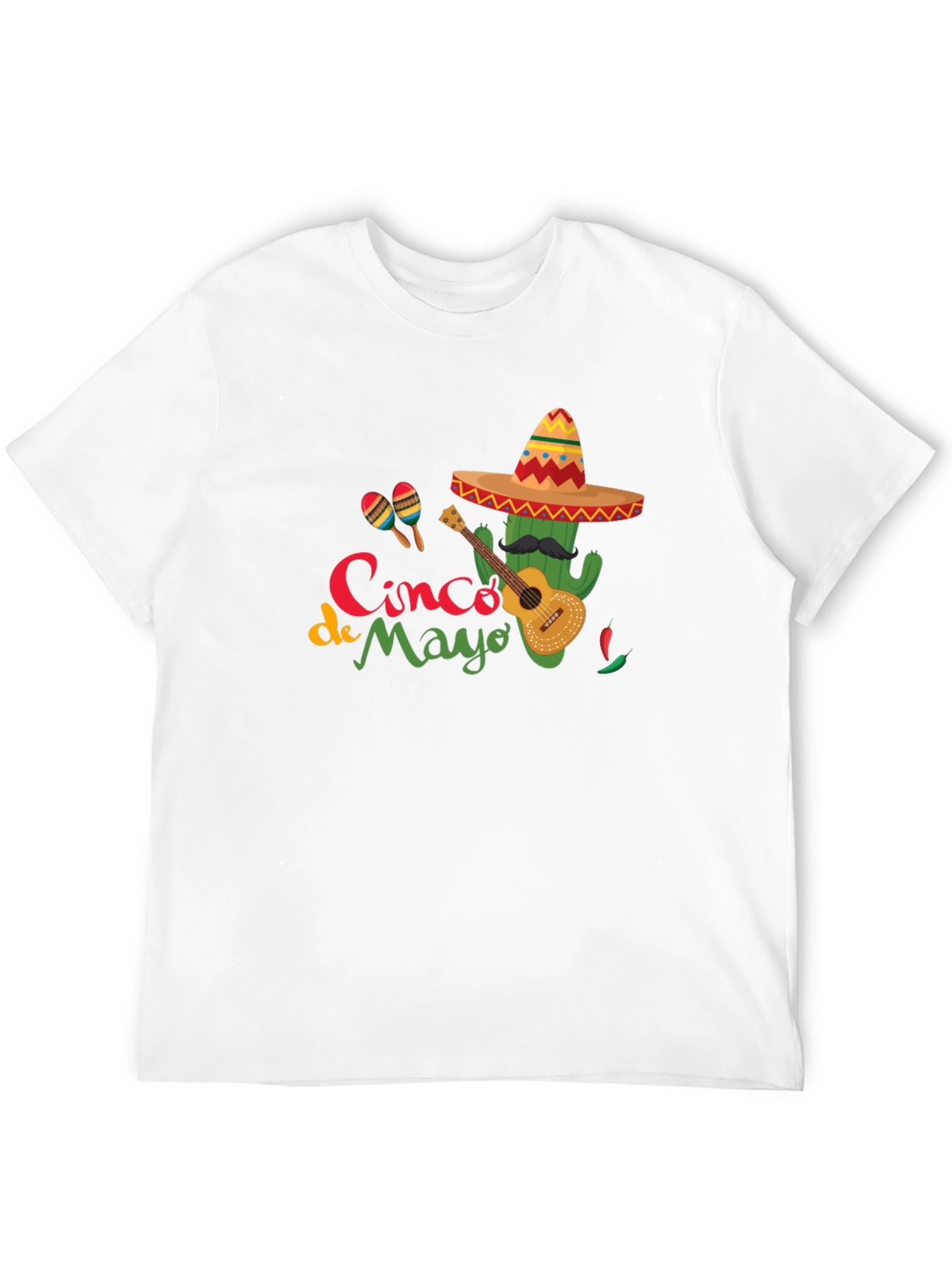 Cinco de Mayo Cactus Guitar T-Shirt