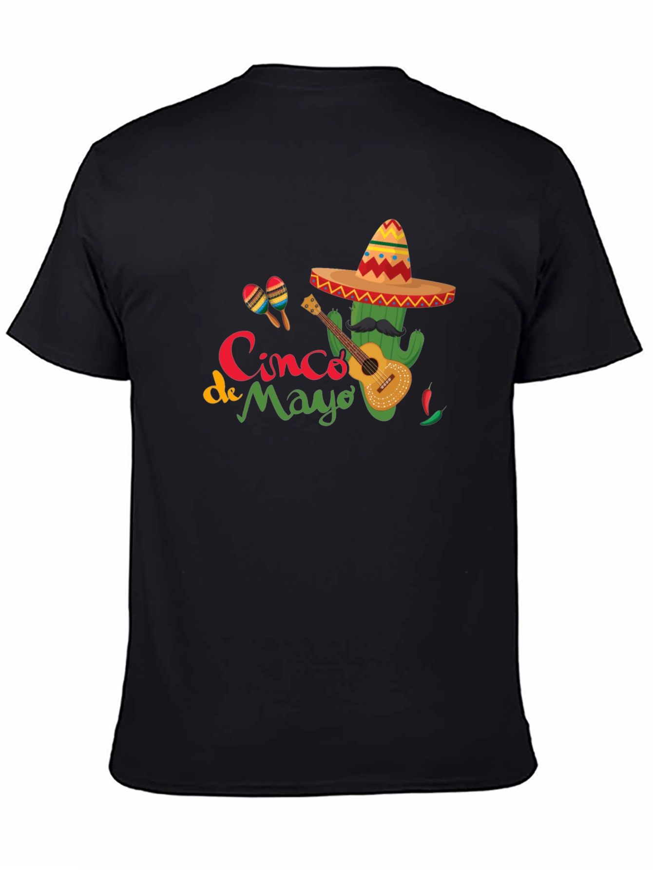 Cinco de Mayo Cactus Guitar T-Shirt