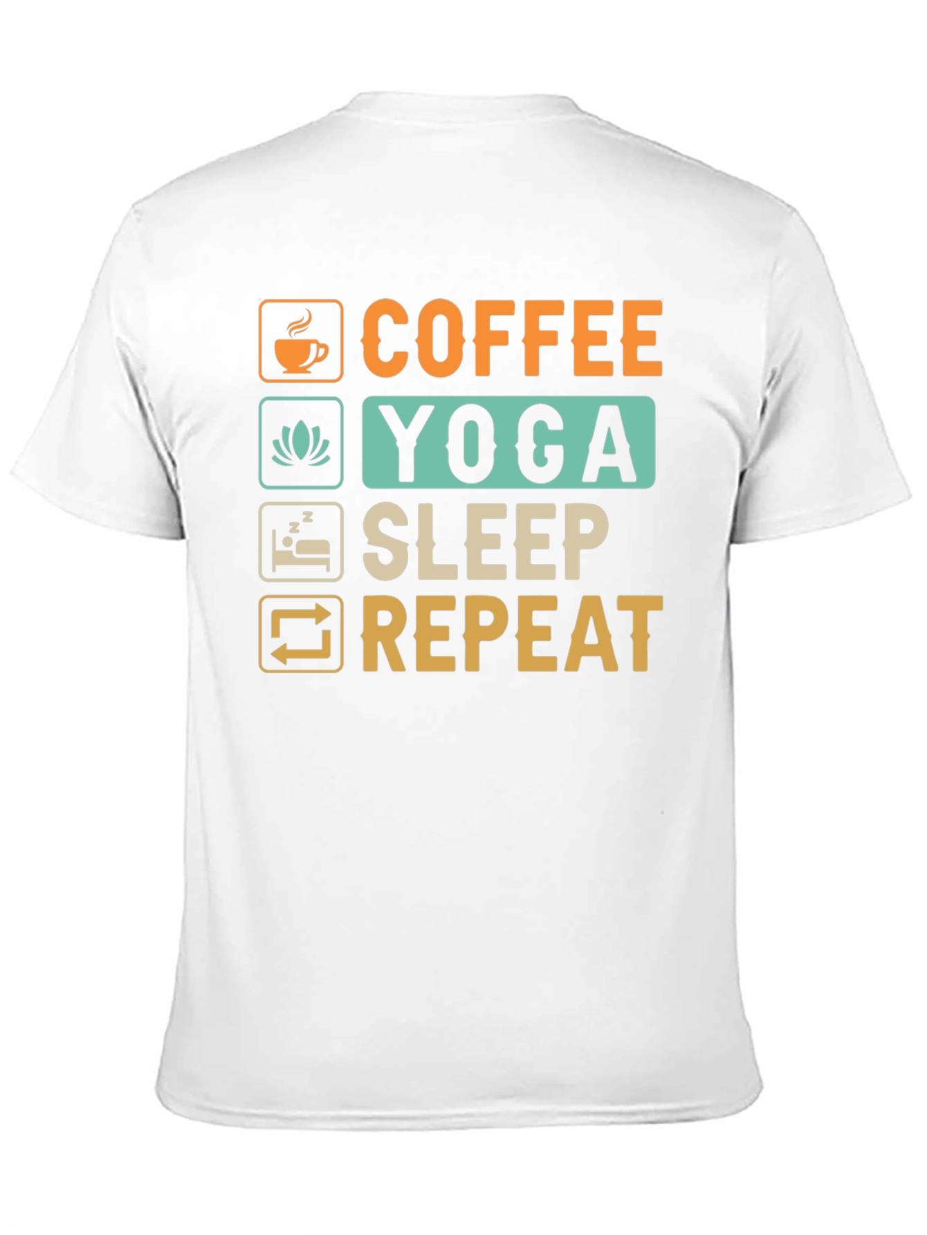 Coffee Yoga Sleep Repeat Graphic Tee
