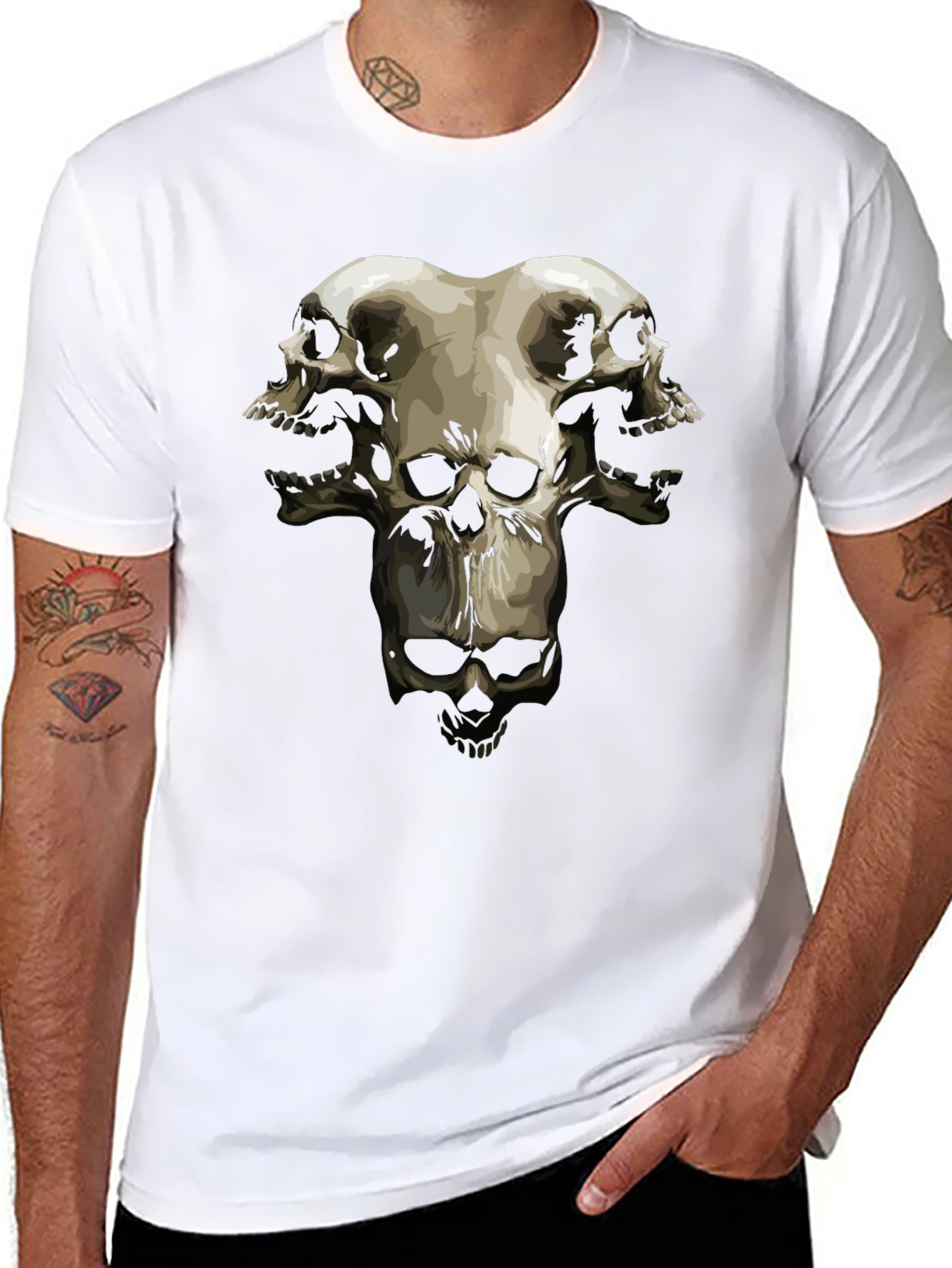 Skull Graphic Tee - Unique Mens T-Shirt