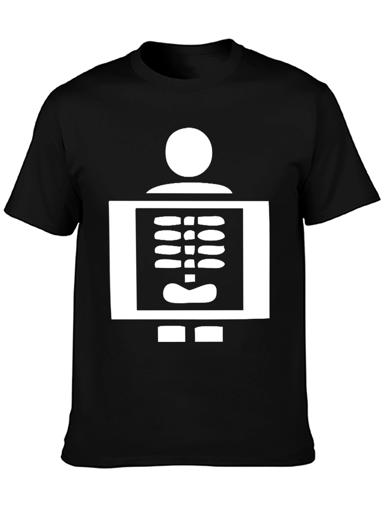 X-Ray Skeleton Novelty Black T-Shirt
