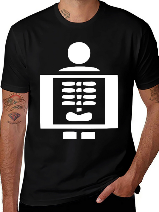 X-Ray Skeleton Novelty Black T-Shirt