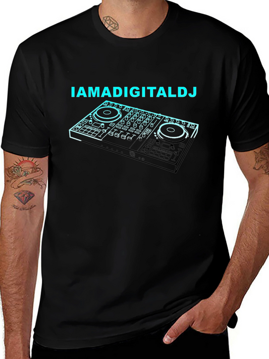 IAMADIGITALDJ Black T-Shirt - DJ Controller Graphic Tee