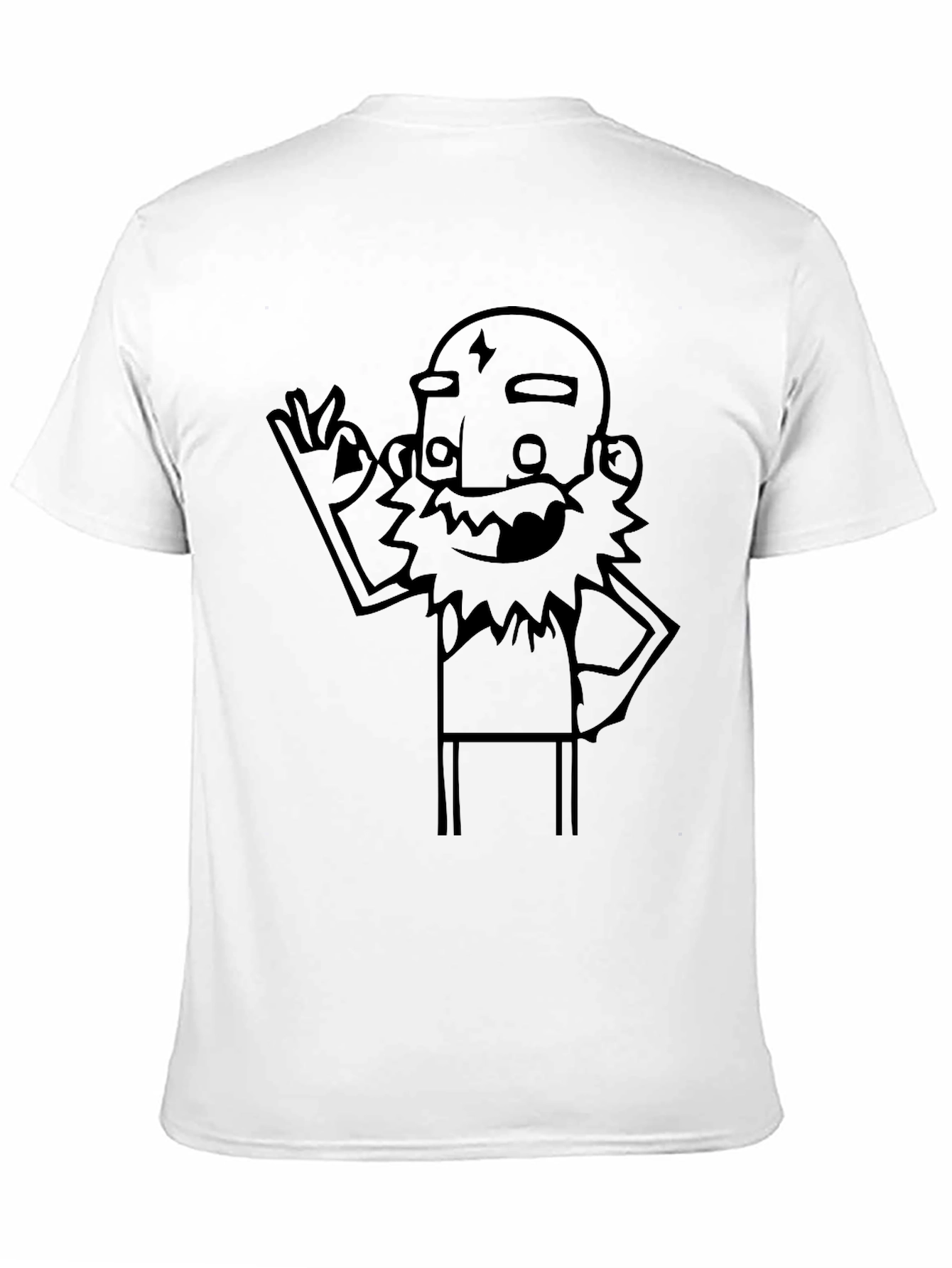 Cool Cartoon Graphic Black T-Shirt