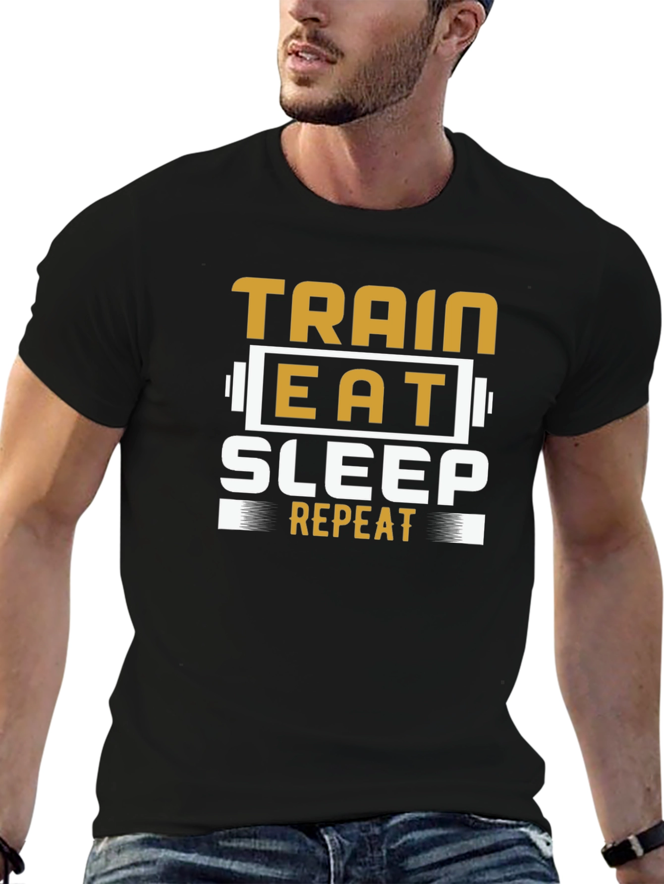 Train Eat Sleep Repeat Graphic Tee