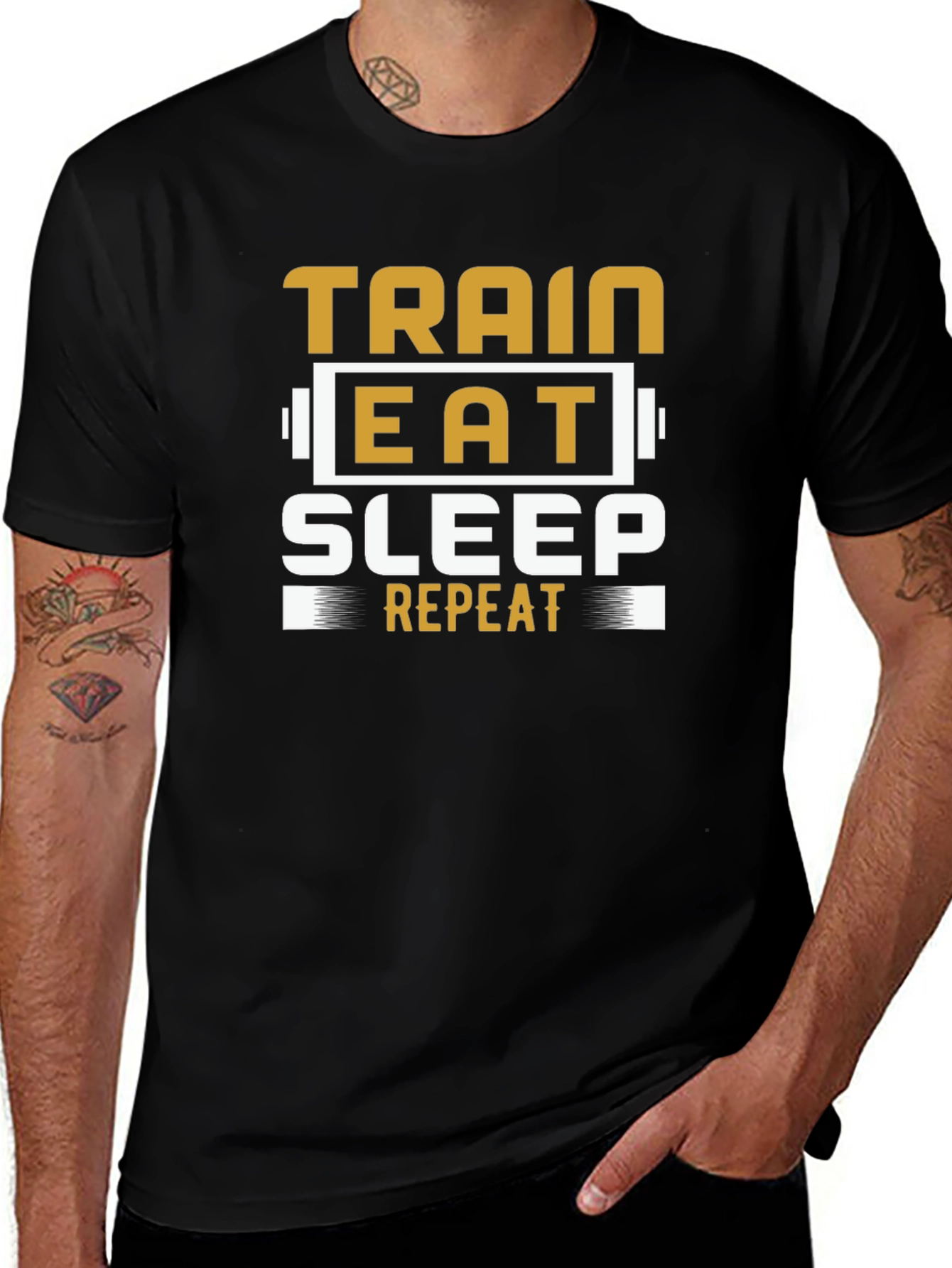 Train Eat Sleep Repeat Graphic Tee