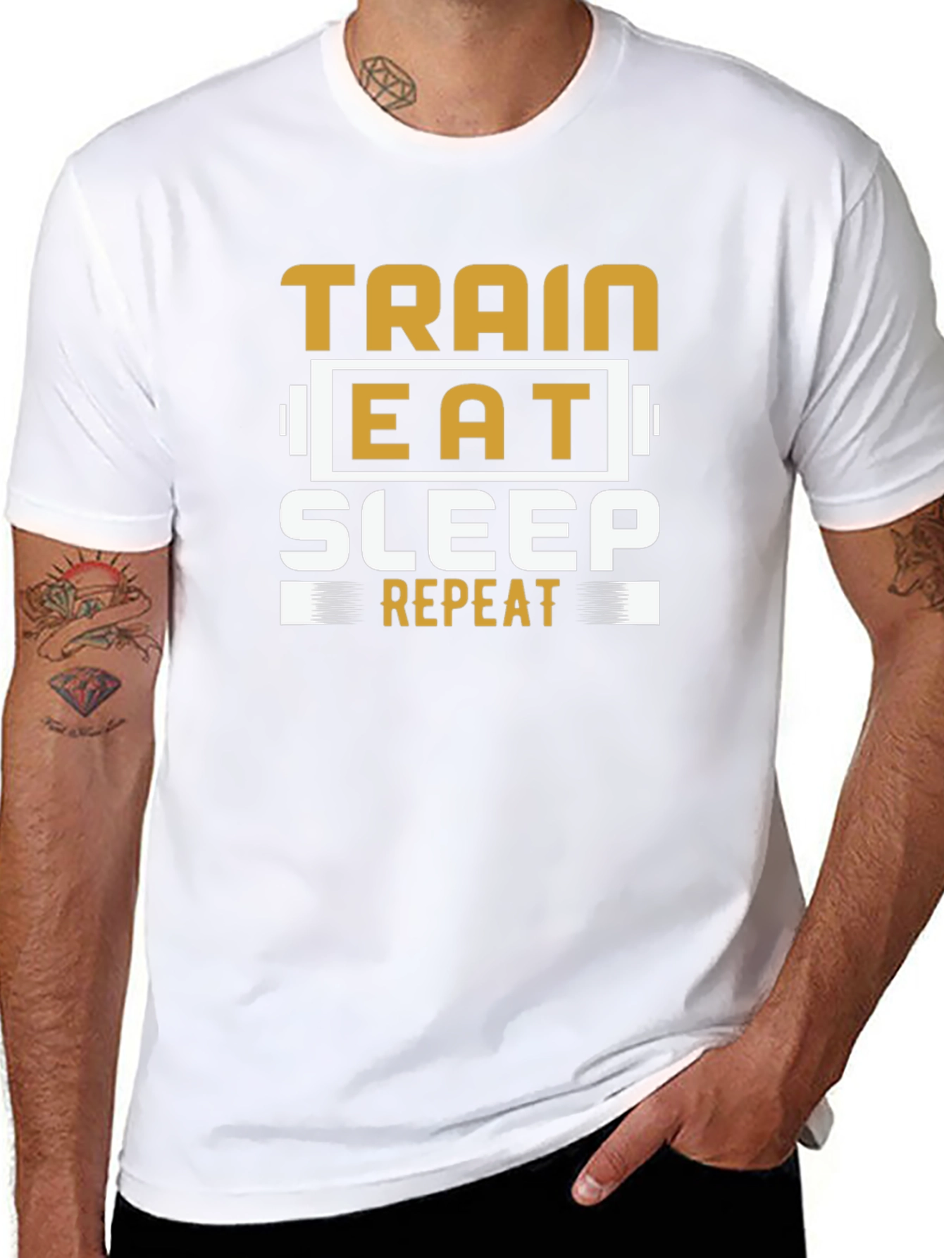 Train Eat Sleep Repeat Graphic Tee