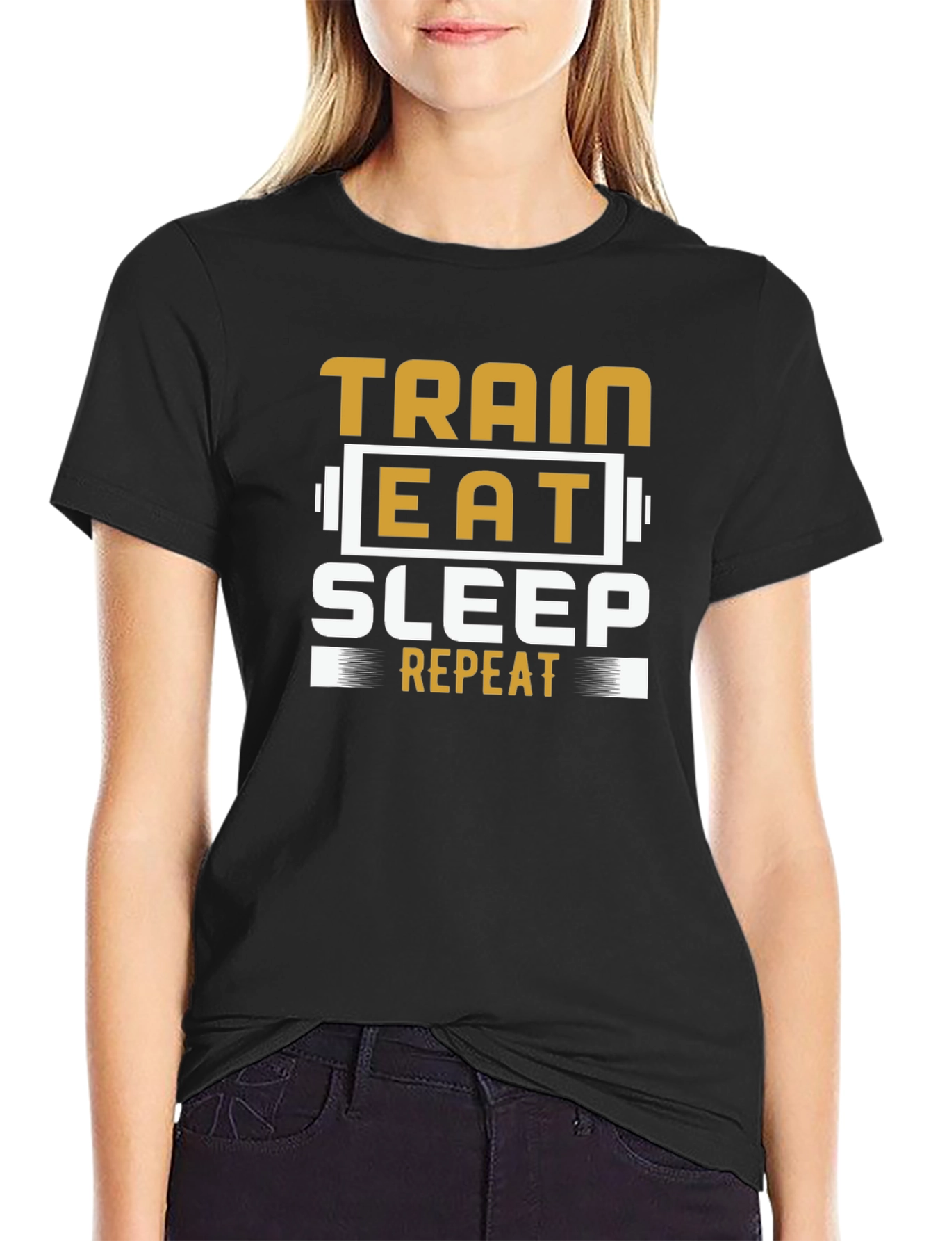 Train Eat Sleep Repeat Graphic Tee