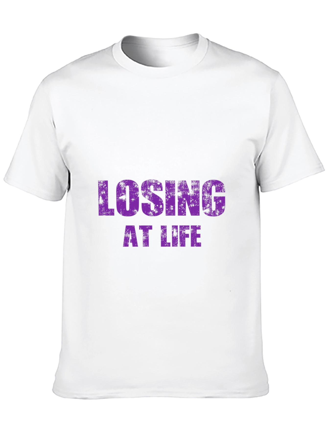Losing at Life Funny Graphic Tee - Black T-Shirt