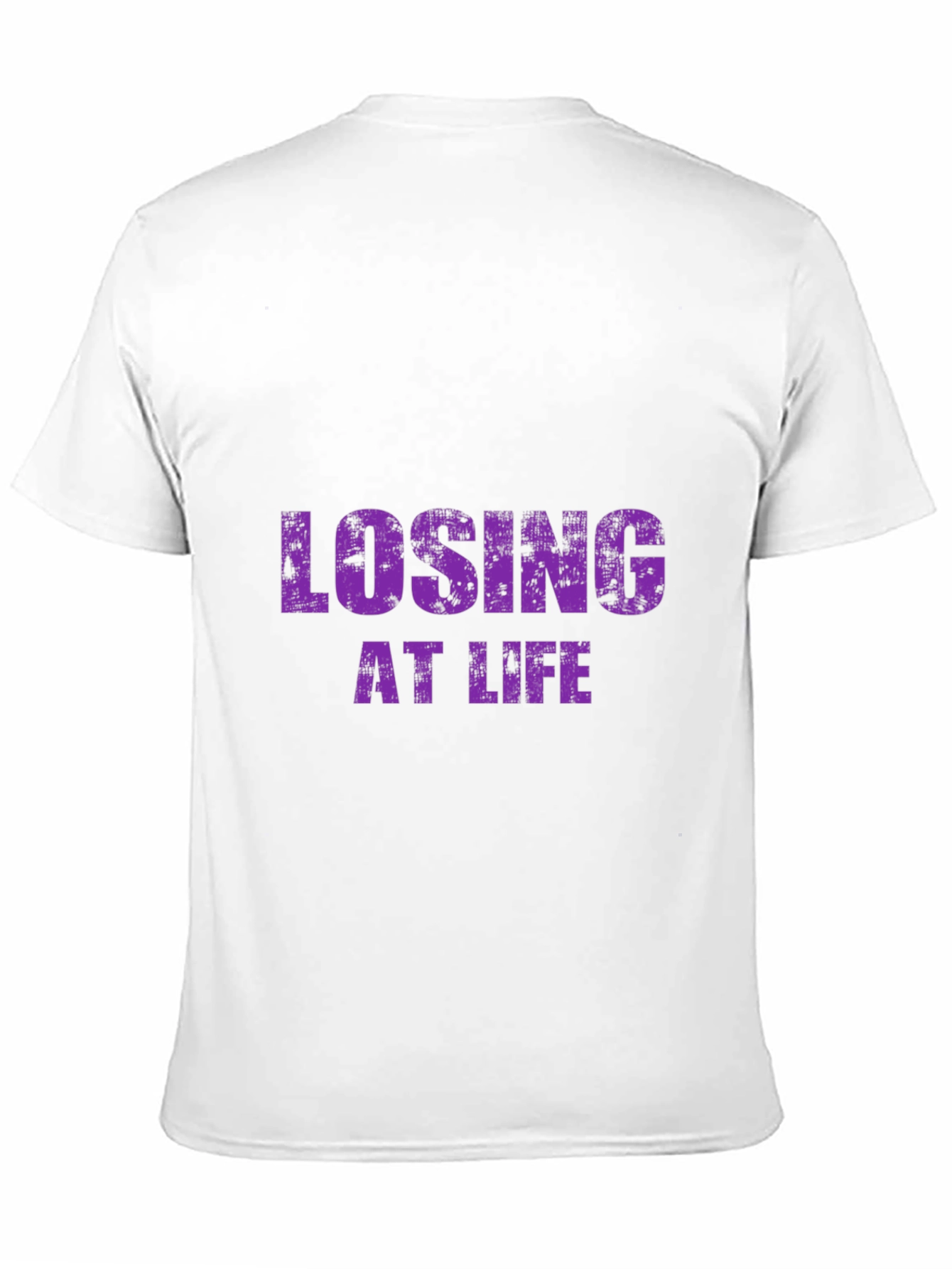 Losing at Life Funny Graphic Tee - Black T-Shirt