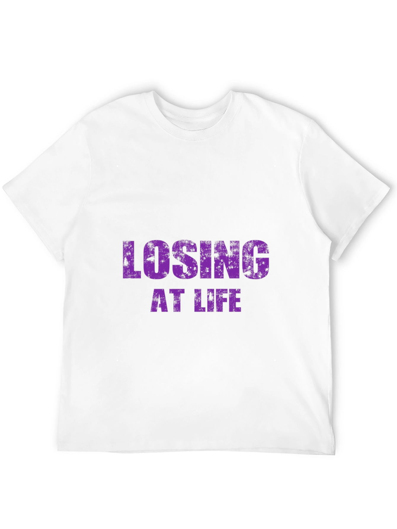 Losing at Life Funny Graphic Tee - Black T-Shirt