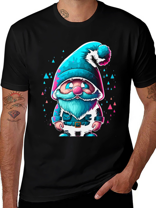 Whimsical Gnome Graphic Tee - Cool Design