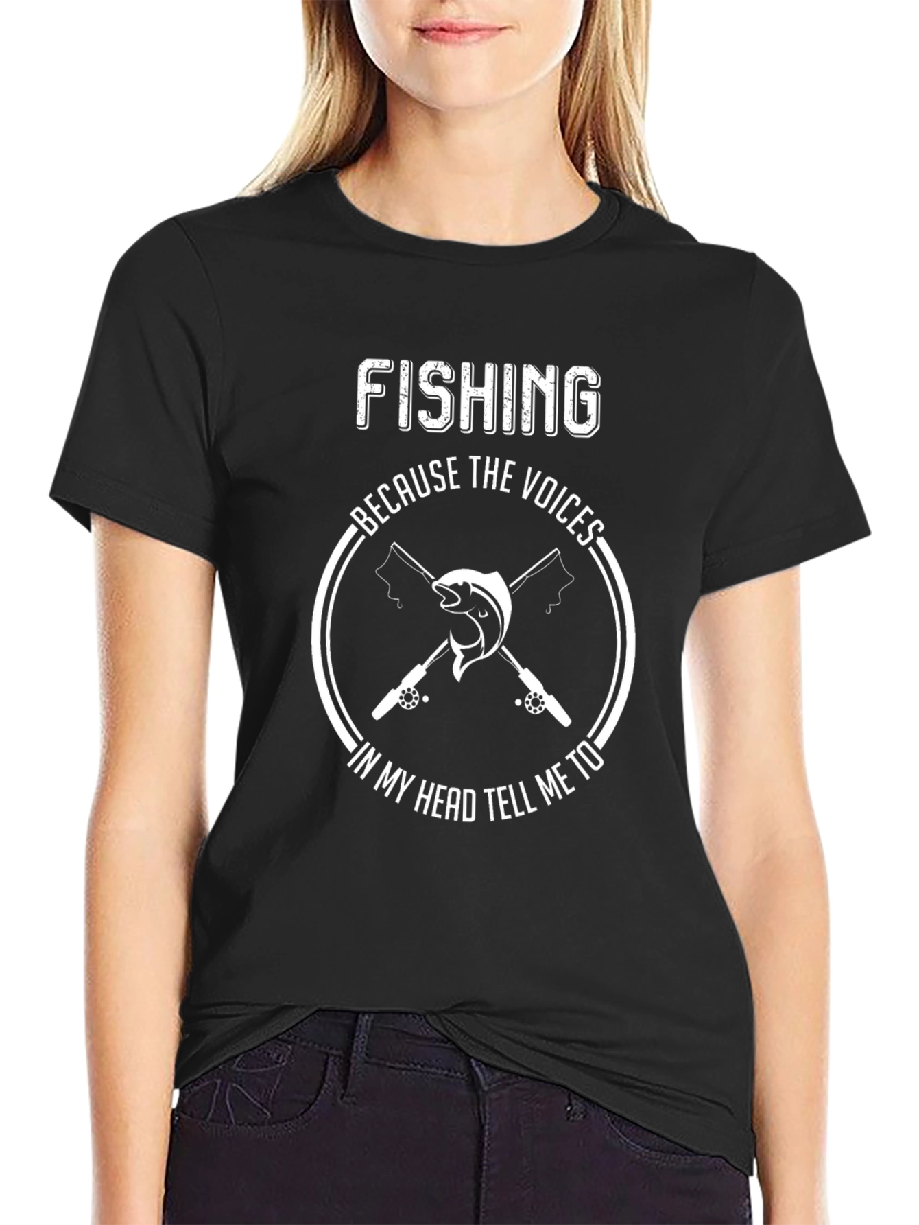 Fishing Voices T-Shirt - Angler Funny Tee