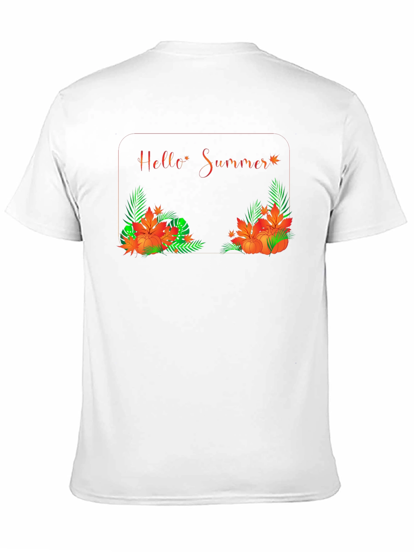 Hello Summer Graphic Black Tee