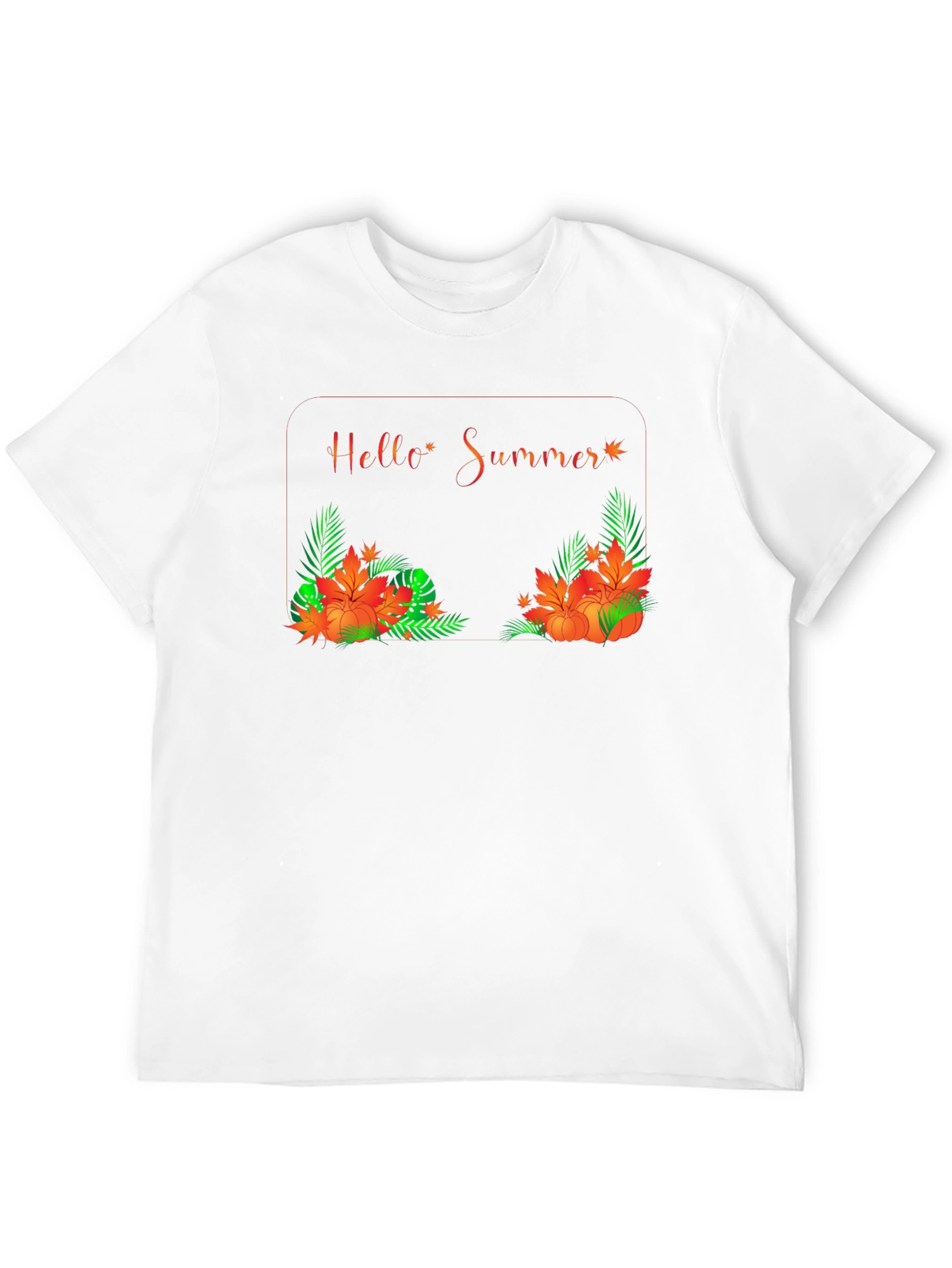 Hello Summer Graphic Black Tee