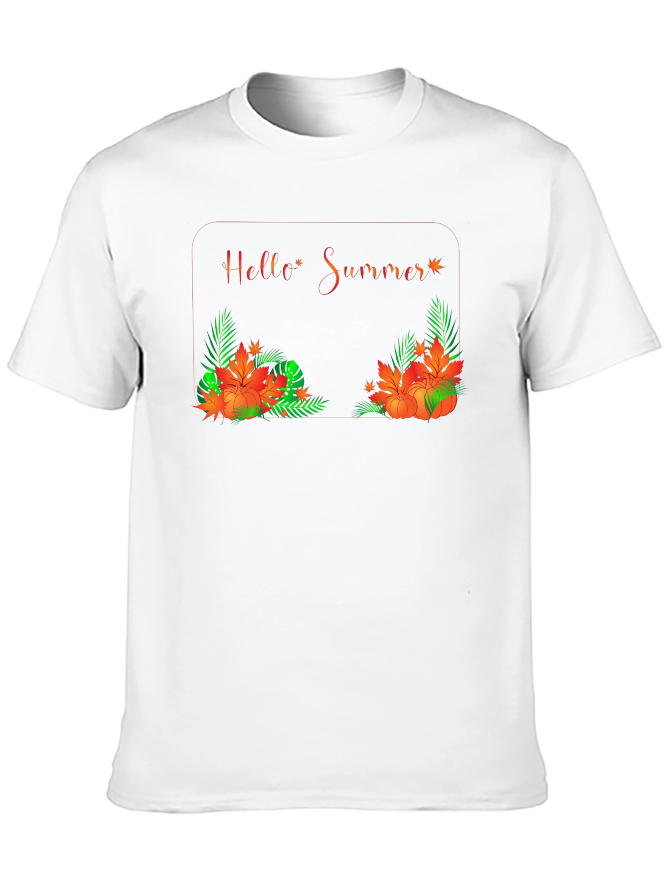 Hello Summer Graphic Black Tee