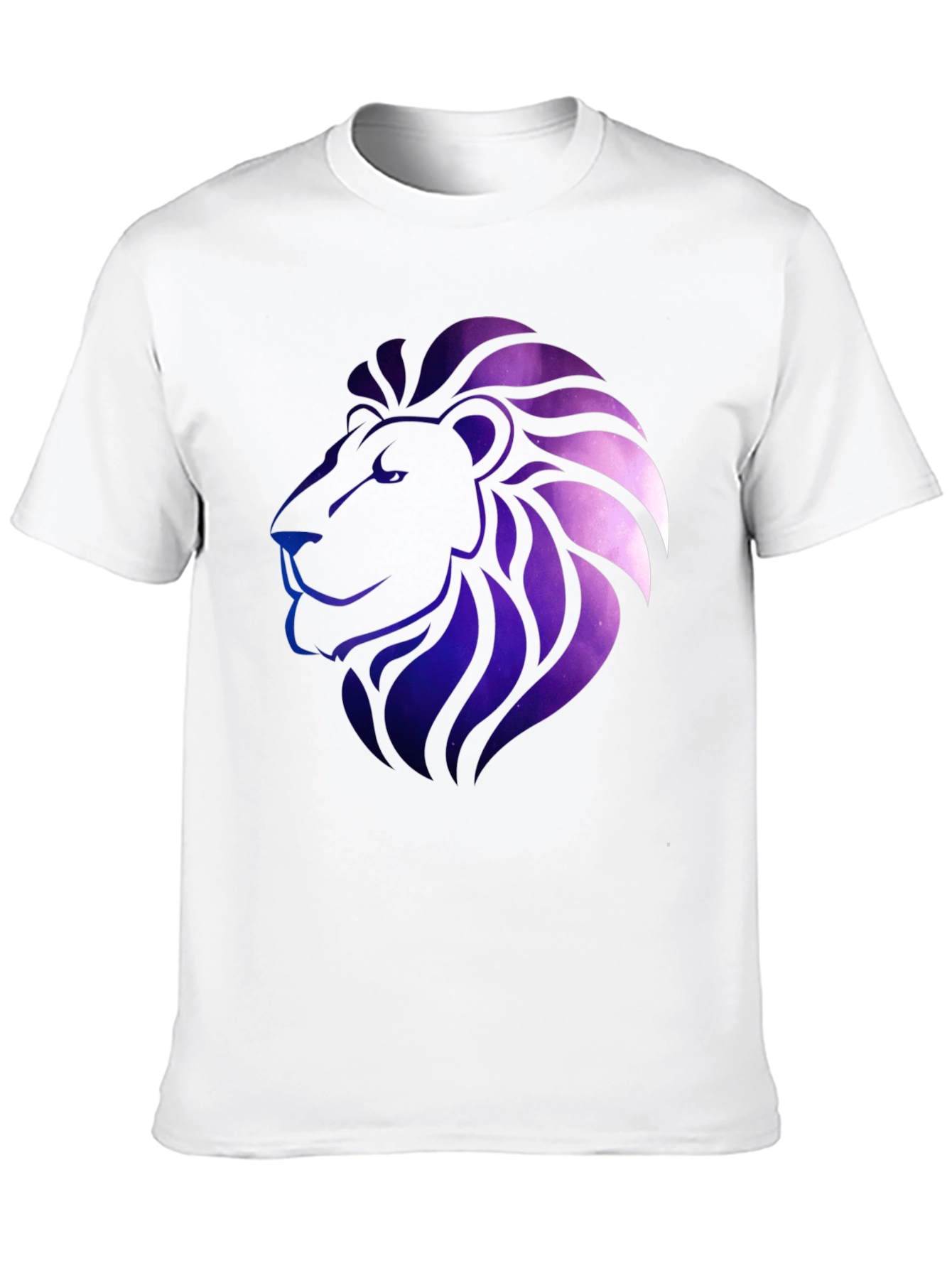 Galaxy Lion Graphic Tee - Black