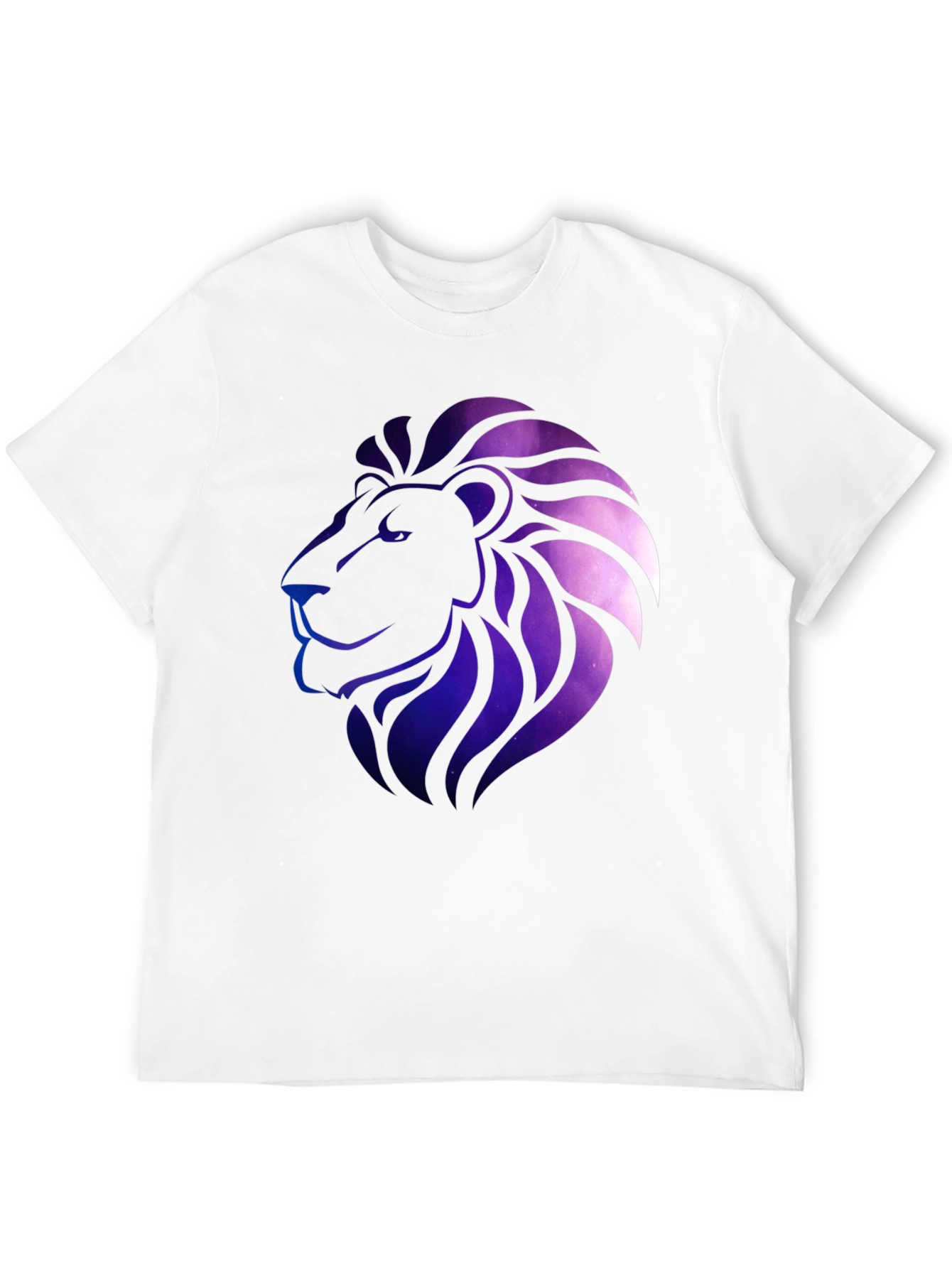 Galaxy Lion Graphic Tee - Black