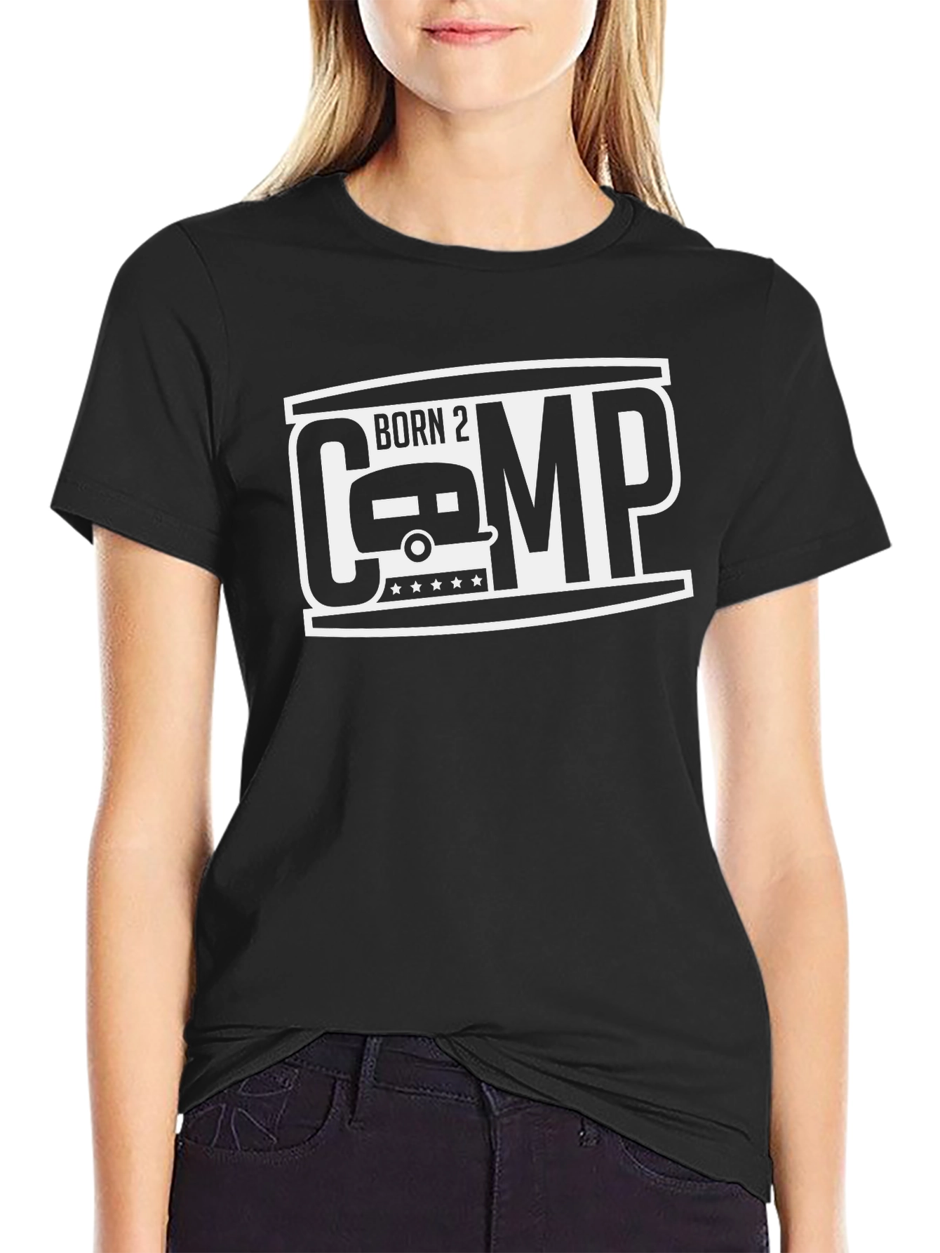 Born 2 Camp T-Shirt - Camping Adventure Tee