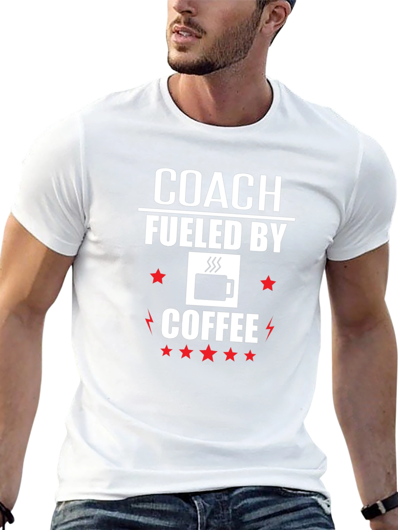 Coach Fueled by Coffee Graphic T-Shirt