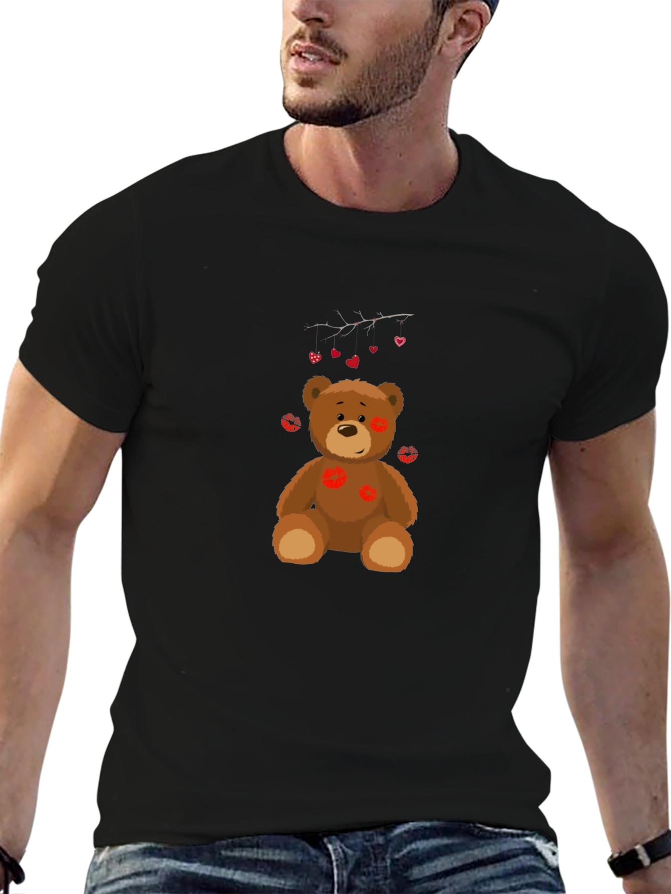Kissed Teddy Bear Graphic Tee
