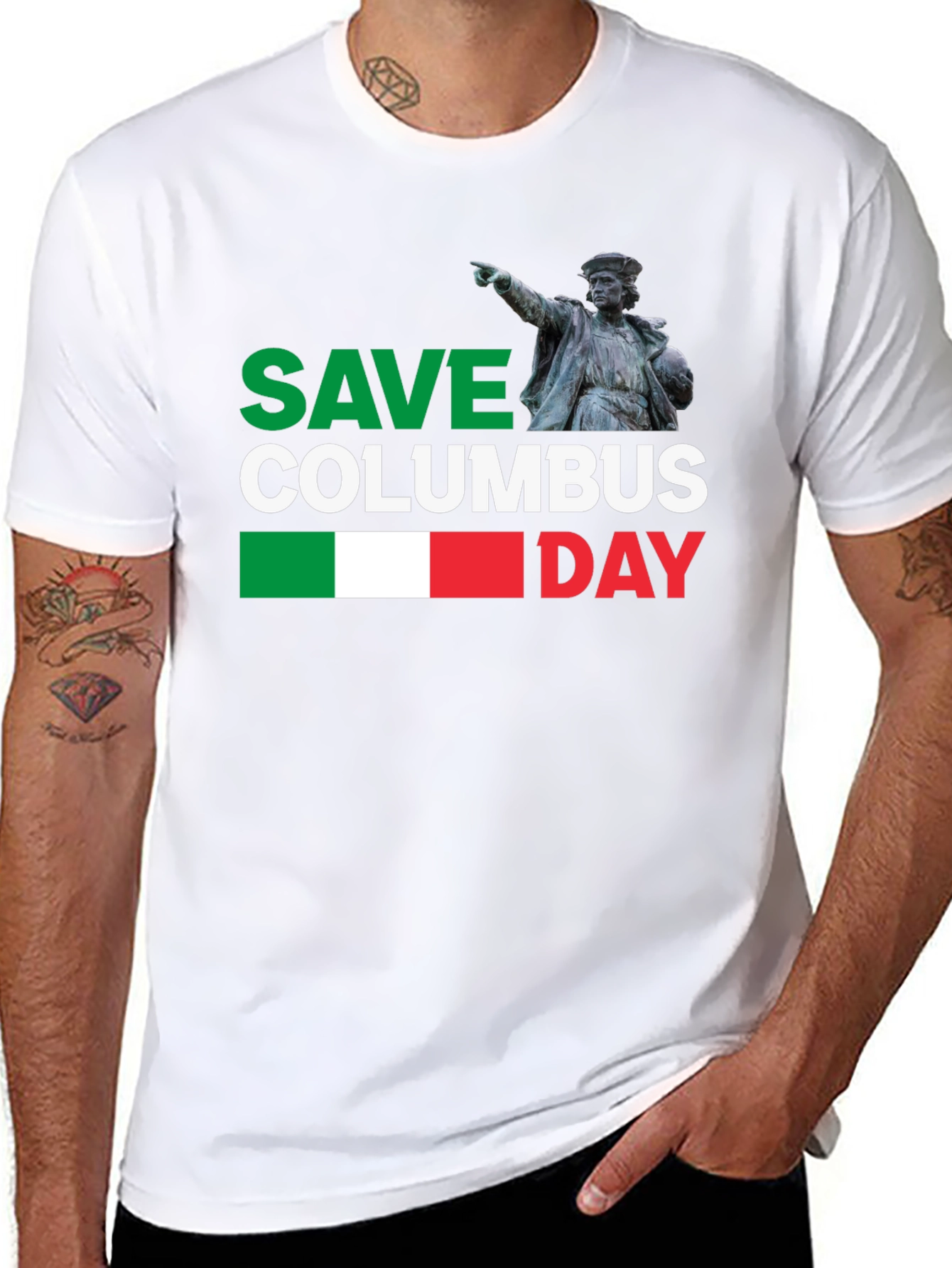 Save Columbus Day T-Shirt - Italian Pride